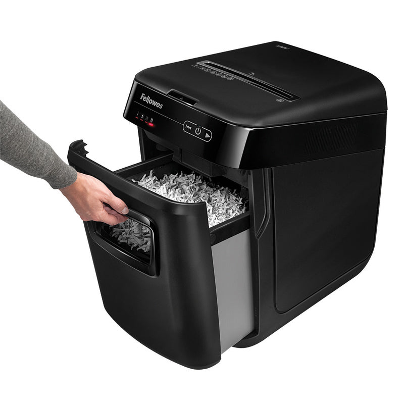 Automax 130c Auto Feed Medium Duty Cross Cut Paper Shredder - 130 Sheet Capacity for Office & Home Document Security | Ideal for Confidential Files, Tax Records & Bulk Shredding