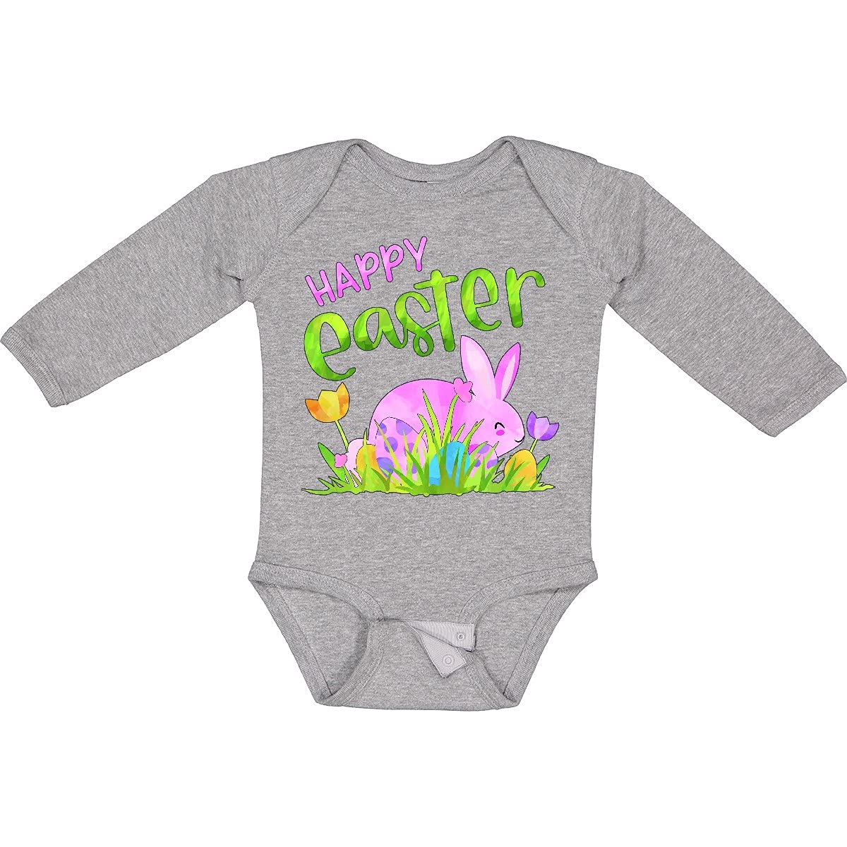 Happy Easter Bunny Creeper - Pink Bunny & Eggs Design for Baby