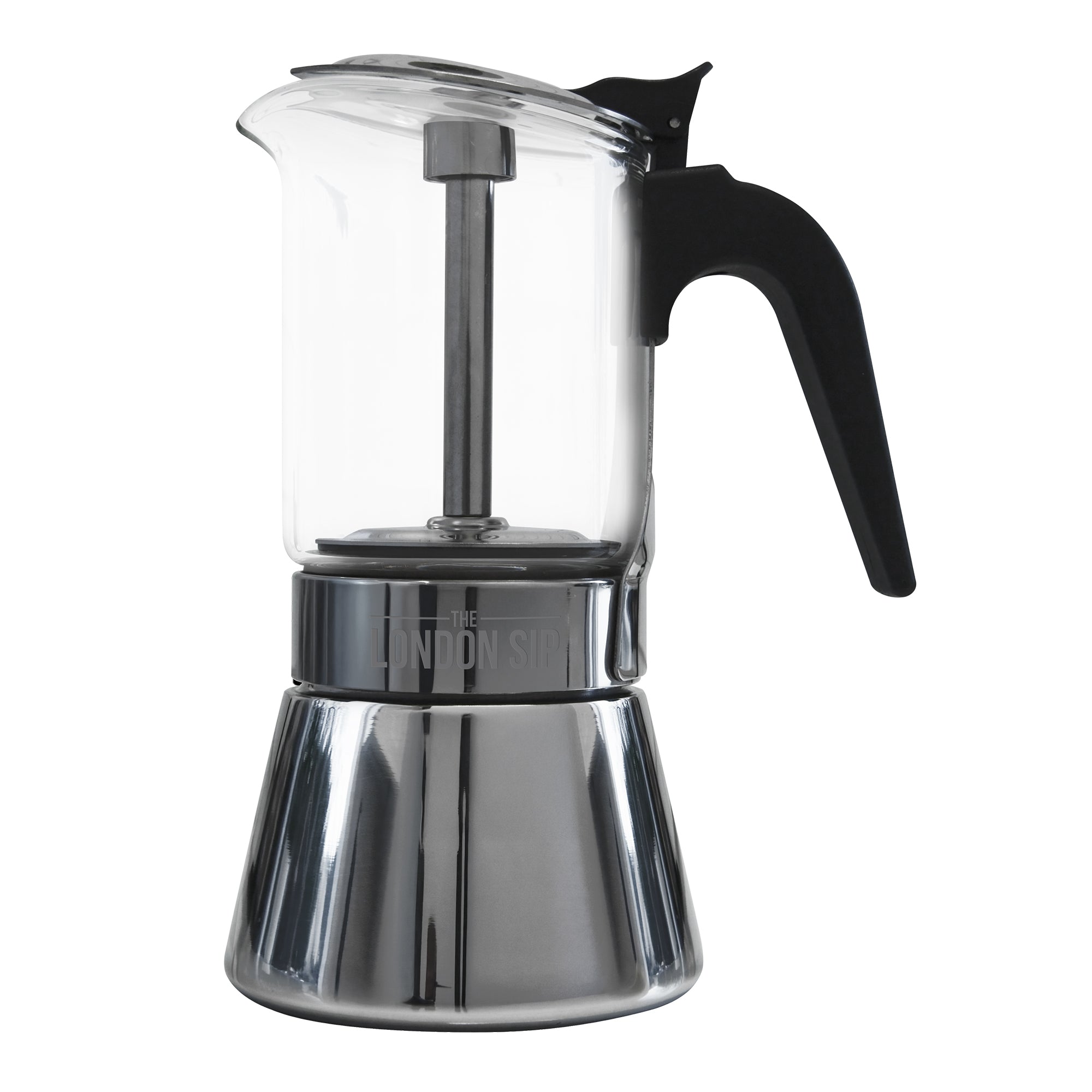 Premium Glass Stovetop Espresso Coffee Maker - Italian Style Moka Pot for Rich Espresso & Coffee - Perfect for Home, Camping & Gifts