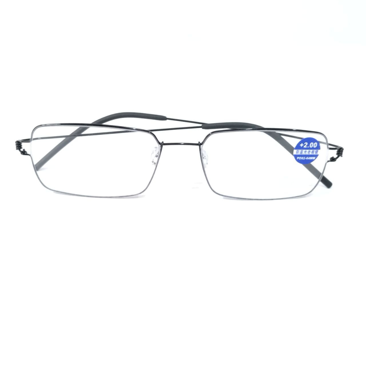 Blue Light Blocking Reading Glasses - Ultra Lightweight Grey Wire Frame for Computer Work, Gaming & Night Reading
