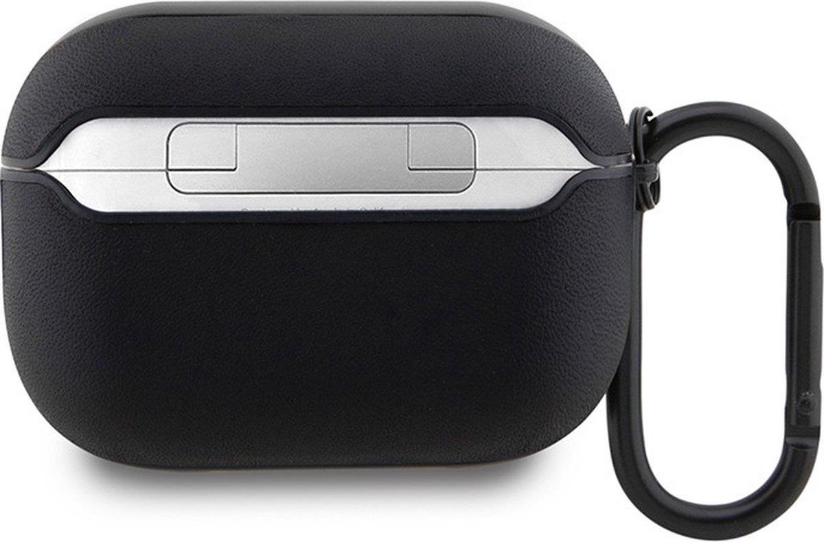 BMW AirPods Pro 2 Case - Sleek Black Protective Cover with Color Lines Design | Perfect for Travel, Workout & Daily Use (BMAP222RVSK)