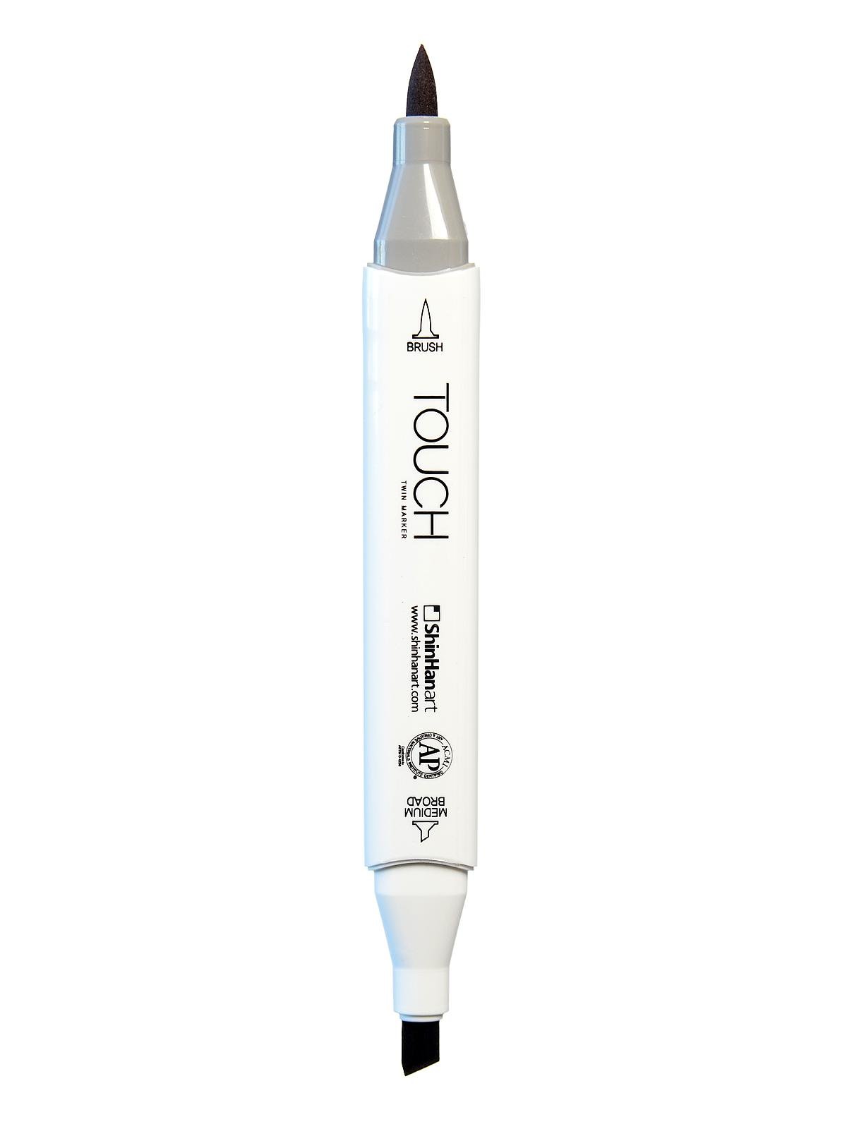 ShinHan Touch Twin Brush Markers - Warm Grey 2 (WG2) - Set of 3 - Dual Tip Alcohol Markers for Artists, Illustrators & Calligraphy - Perfect for Sketching, Coloring & Hand Lettering