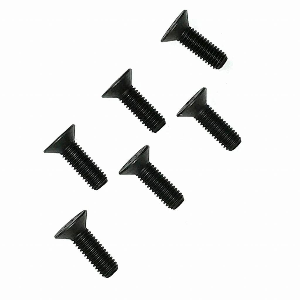 KarParts360 Automotive Steering Wheel Screw Sets - 1/4 in x 3 in Aluminum Screws, Silver/Metallic, Slotted, Flat Head, Right Hand UNF 2A (1 Set) - Perfect for Car Repair & DIY Steering Wheel Installation