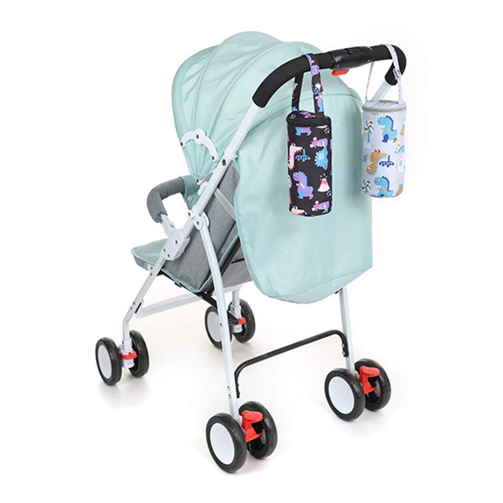**Insulated Baby Bottle Warmer Bag - Portable Milk & Water Heater for Nursing, Travel & Car Rides (7.87x2.75x3.15in, Gray) - Keep Baby's Bottles Fresh On-The-Go**
