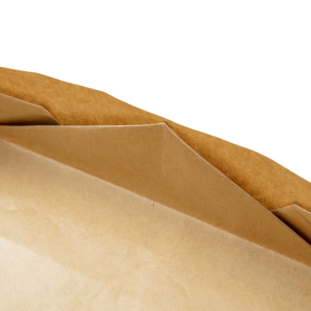 Restaurantware 13.5 Inch Disposable Kraft Paper Food Boats - 100 Pack Greaseproof Foldable Food Trays for Parties, Finger Foods & Catering | Eco-Friendly Origami Design for Snacks, Appetizers & Events