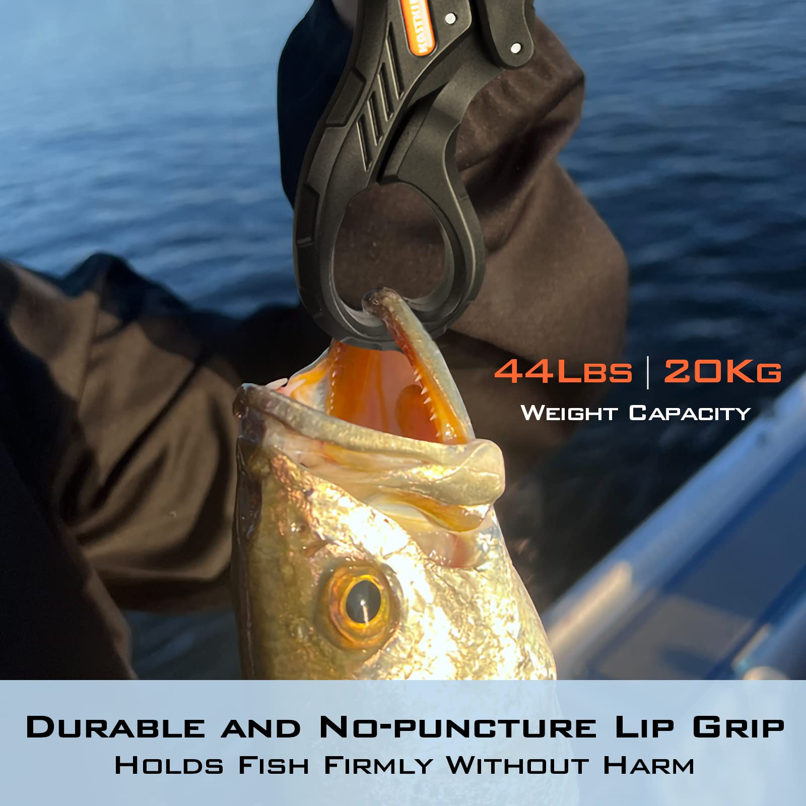 **KastKing Pontus Foldable Lightweight Freshwater Fishing Net – Aluminum Handle with Built-in Length Scale & Fish-Friendly Mesh for Safe Catch & Release – Perfect Fishing Gift for Men (Lakes, Rivers, Ponds)**