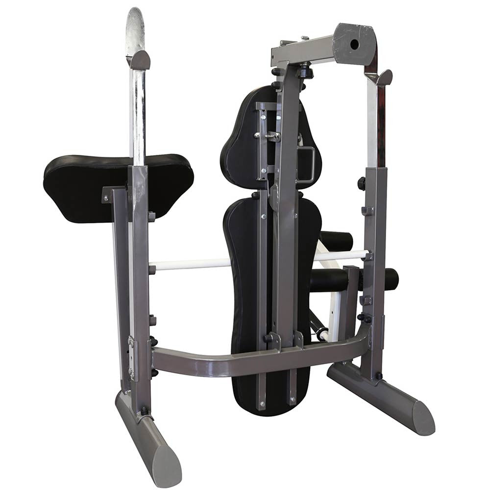 Marcy Foldable Mid-Size Workout Bench MWB 50100 - Adjustable Strength Training Bench for Home Gym, Full Body Workout - Perfect for Dumbbell Exercises, Weight Lifting & Fitness Training
