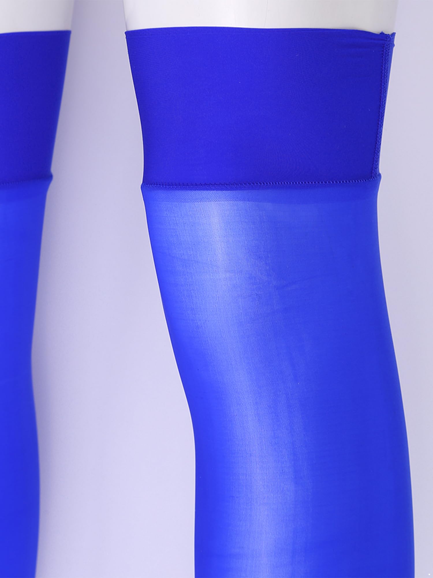 YiZYiF Women's Silk Ultra Thin Thigh High Stockings - Smooth Over The Knee Socks & Long Tights for Elegant Outfits, Date Nights and Office Wear