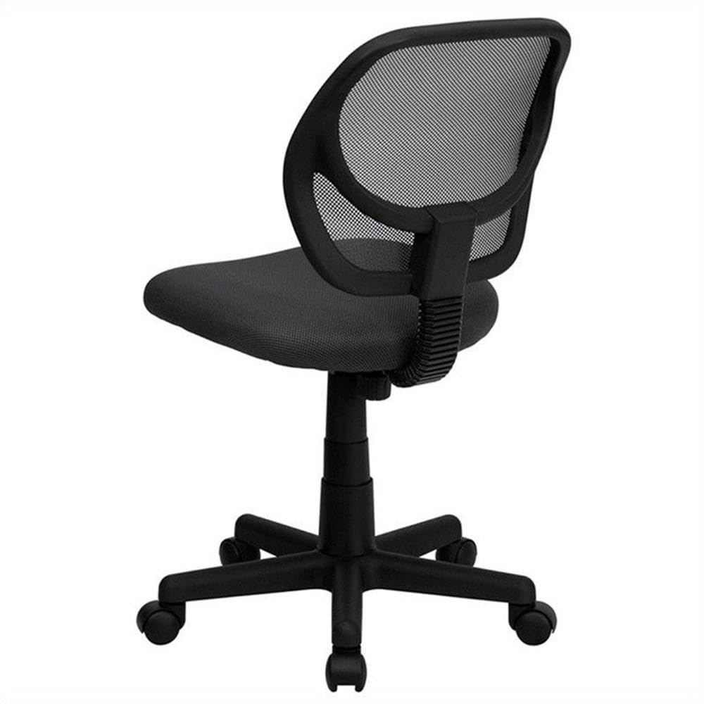 Ergonomic UrbanPro Mid-Back Gray Mesh Office Chair with Lumbar Support - Adjustable Swivel Task Chair for Home Office, Gaming & Computer Workstation