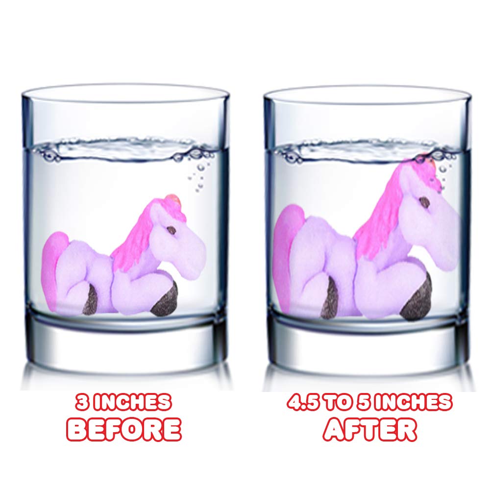 **ArtCreativity Jumbo Growing Unicorn Eggs - Set of 2, Magic Hatching Unicorn Toys for Kids, Science Educational STEM Gifts, Fun Water Bathtub & Party Favors - Perfect for Birthdays, Easter, and Sensory Play**