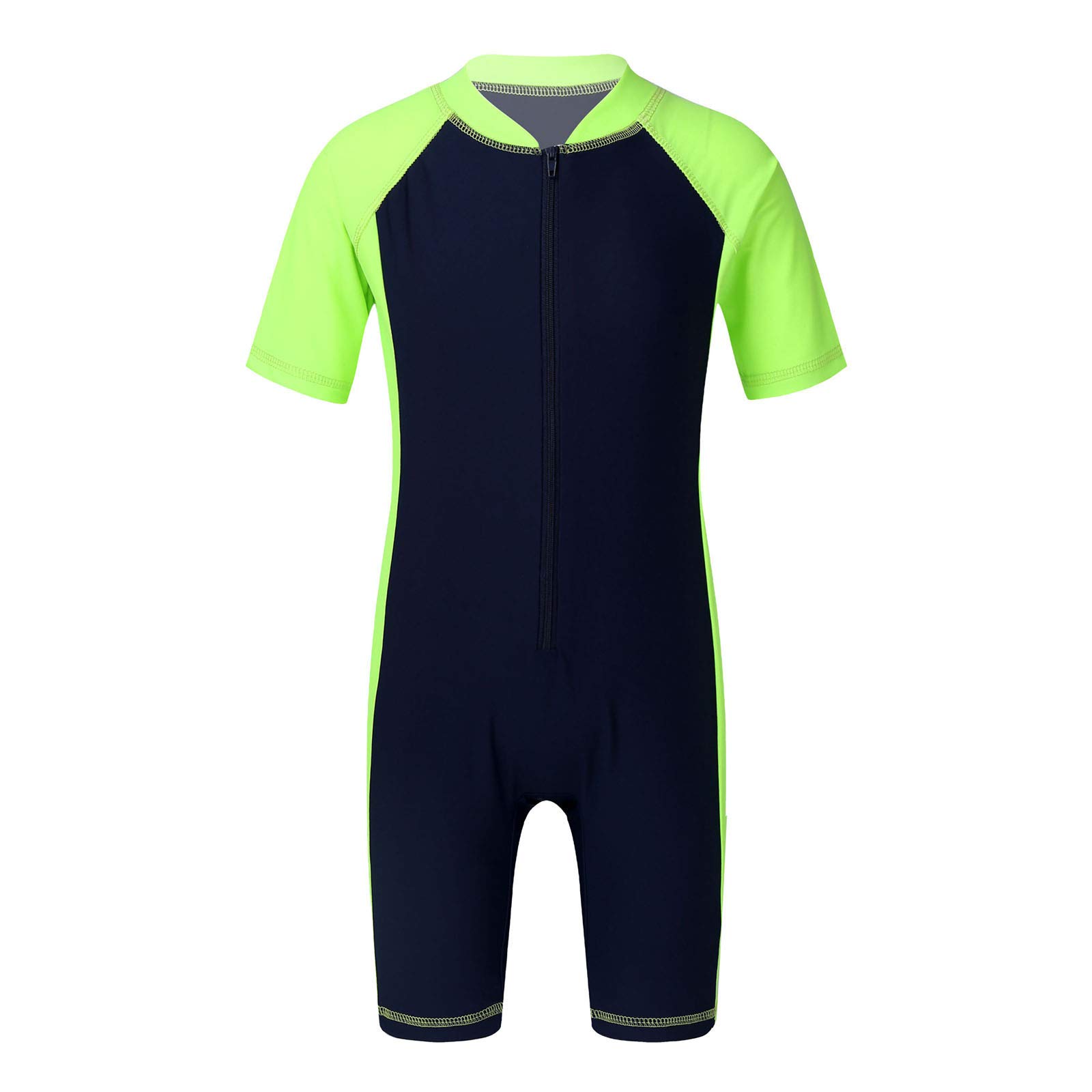 **Inhzoy Boys' One Piece Swimwear - Short Sleeve Thermal Wetsuit for Kids | Beach, Pool & Water Sports**