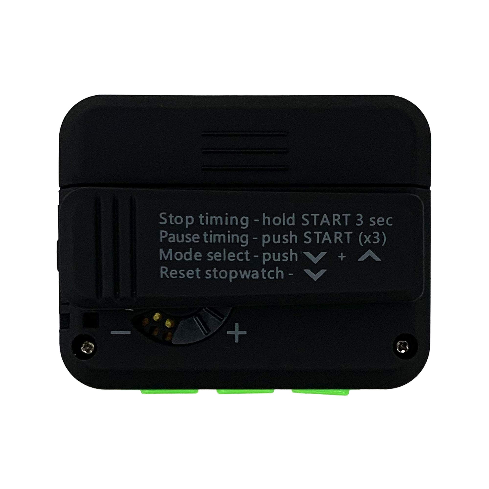 Gymboss Plus Interval Timer and Stopwatch - Black/Green Softcoat for Workouts, HIIT Training, Boxing, and Fitness Tracking