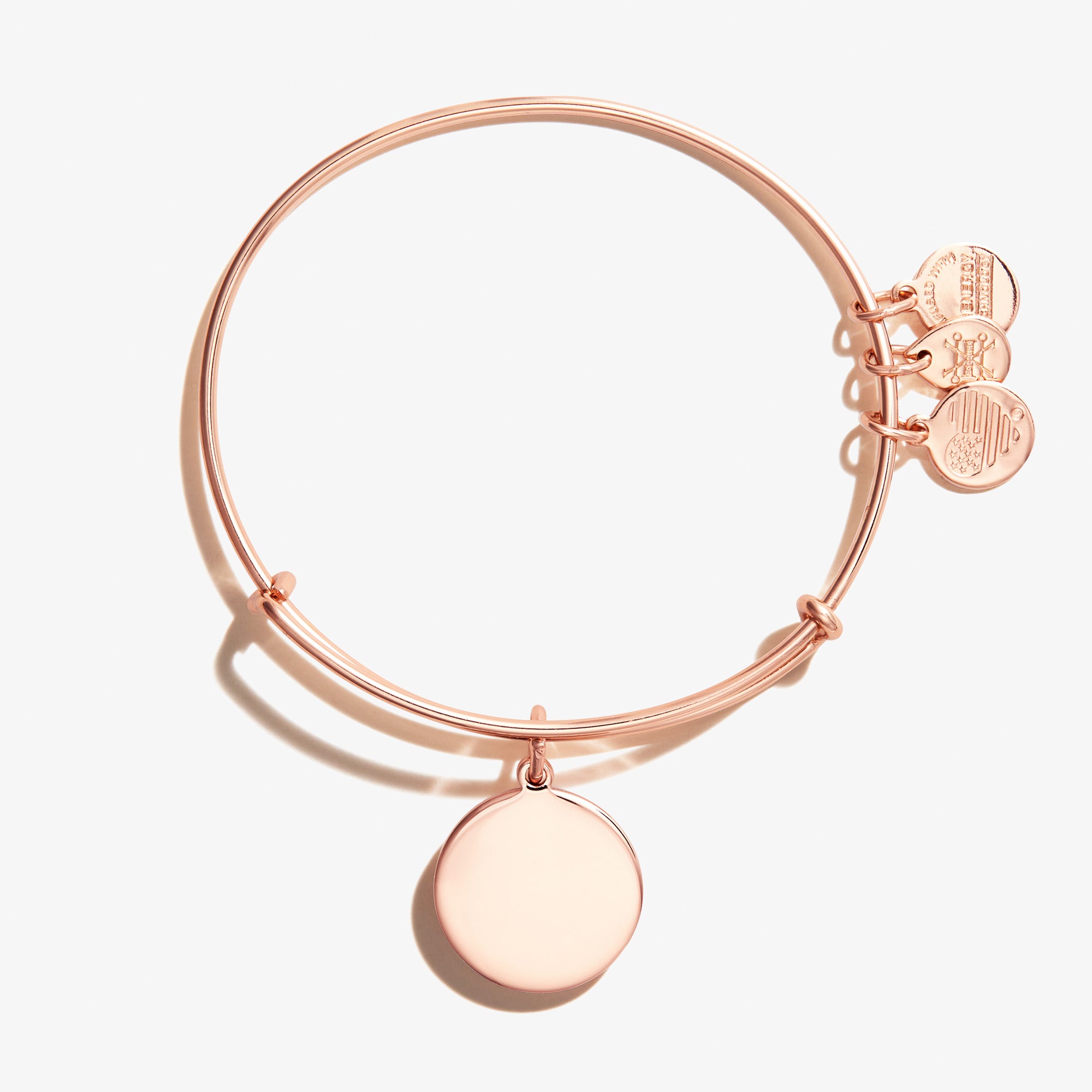 Elegant Circle Charm Bangle Bracelet for Women - Sterling Silver Minimalist Jewelry Gift for Her - Perfect for Everyday Wear & Special Occasions