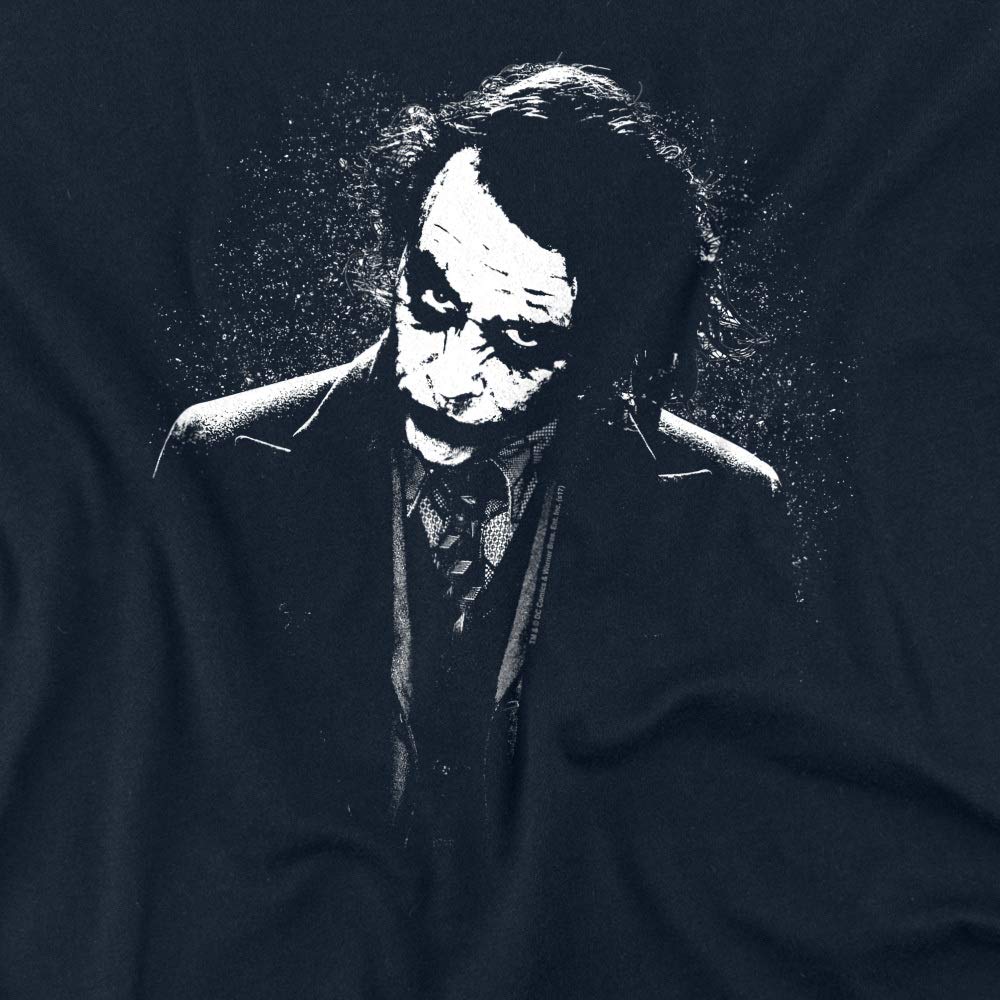 Popfunk Classic The Dark Knight Heath Ledger Joker T-Shirt - Batman Movie Merchandise for Cosplay & Comic Con