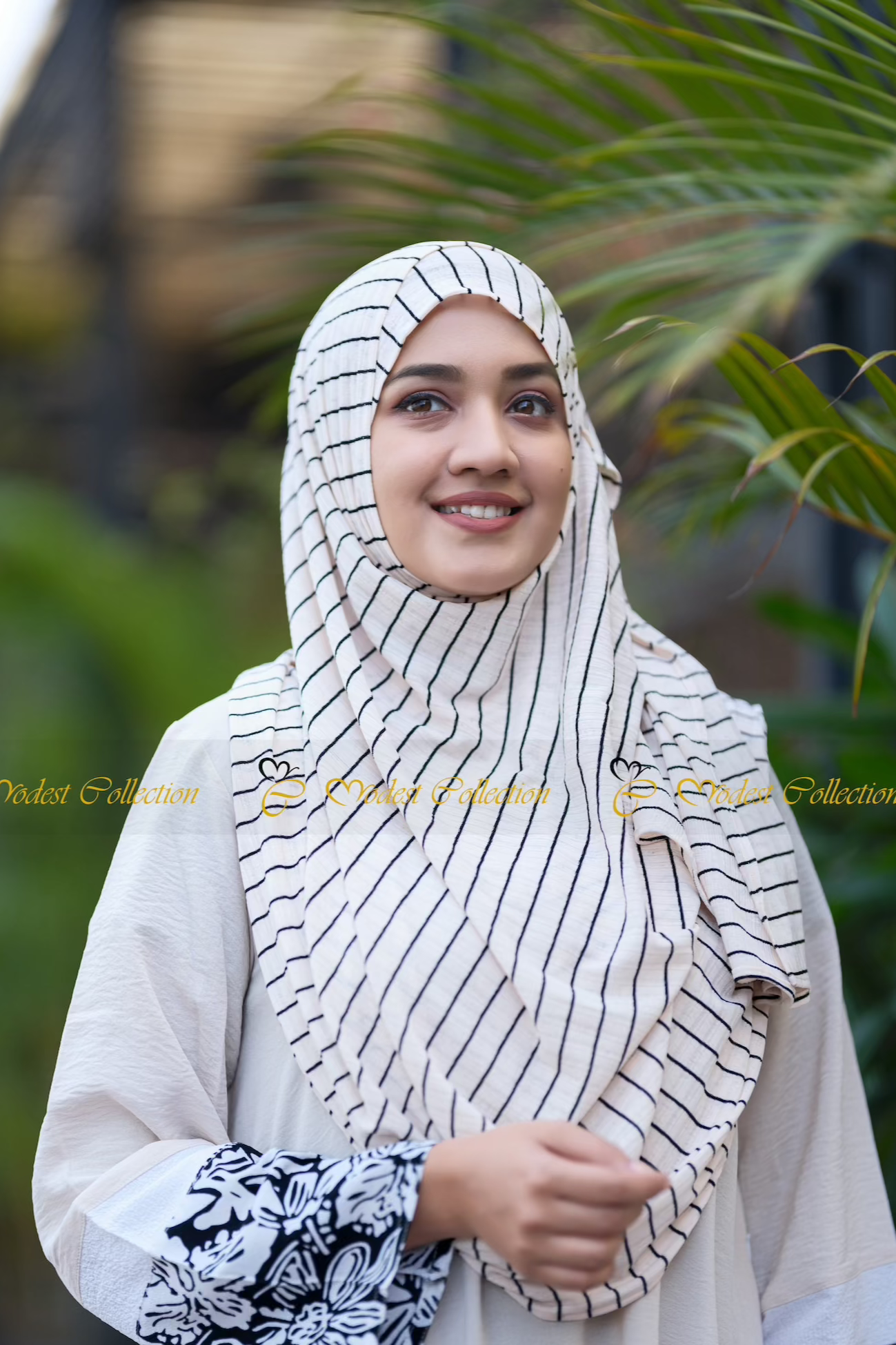 Instant Hijab - Soft & Breathable Striped Headscarf for Women - Perfect for Daily Wear, Work, and Special Occasions