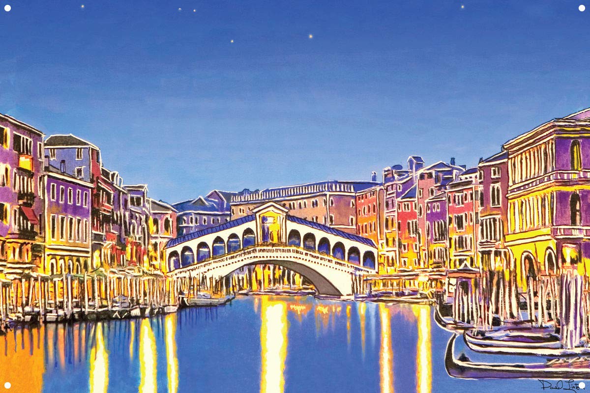 Stars Over Venice Metal Art Print - 11.5