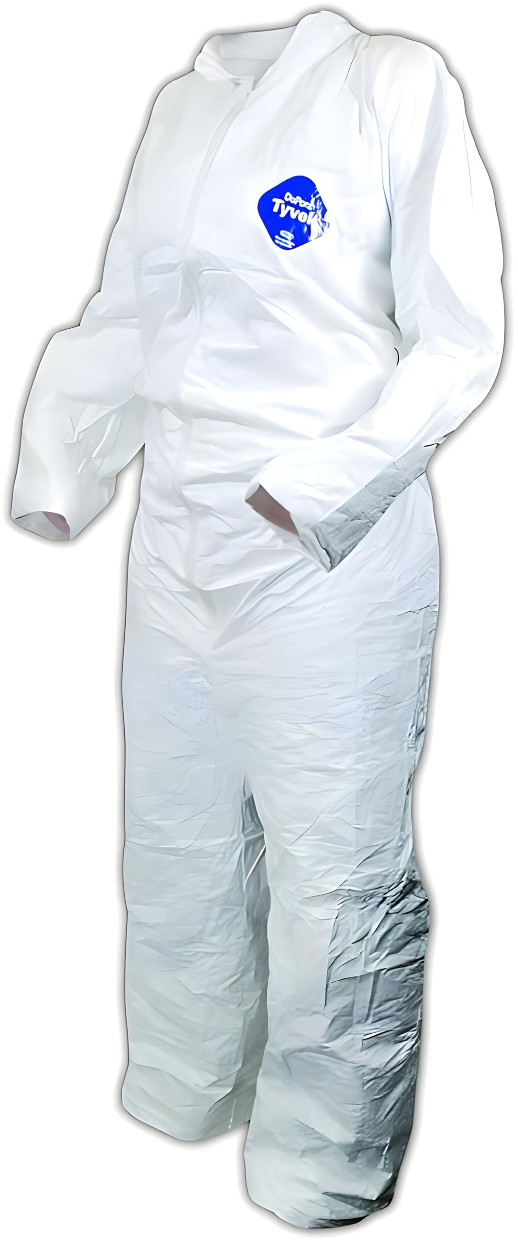DuPont Tyvek 400 Disposable Protective Coverall with Open Wrists & Ankles - Chemical Resistant Full Body Suit for Industrial, Medical & Hazardous Work Environments