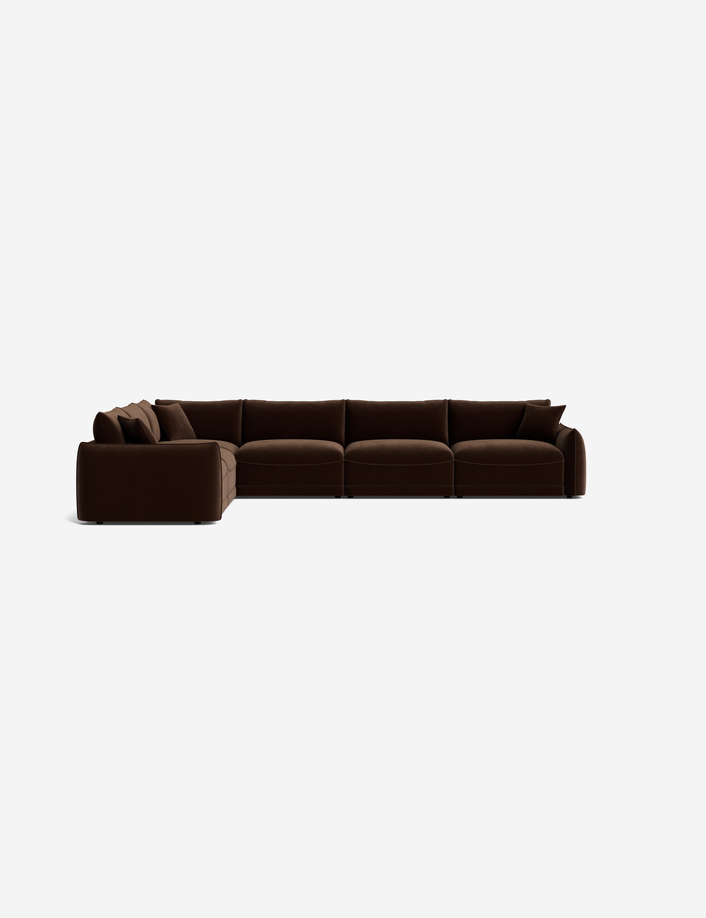 Balmer Modular Corner Sectional Sofa - Modern L-Shaped Couch for Living Room, Home Theater & Lounge Areas | Customizable Configurations