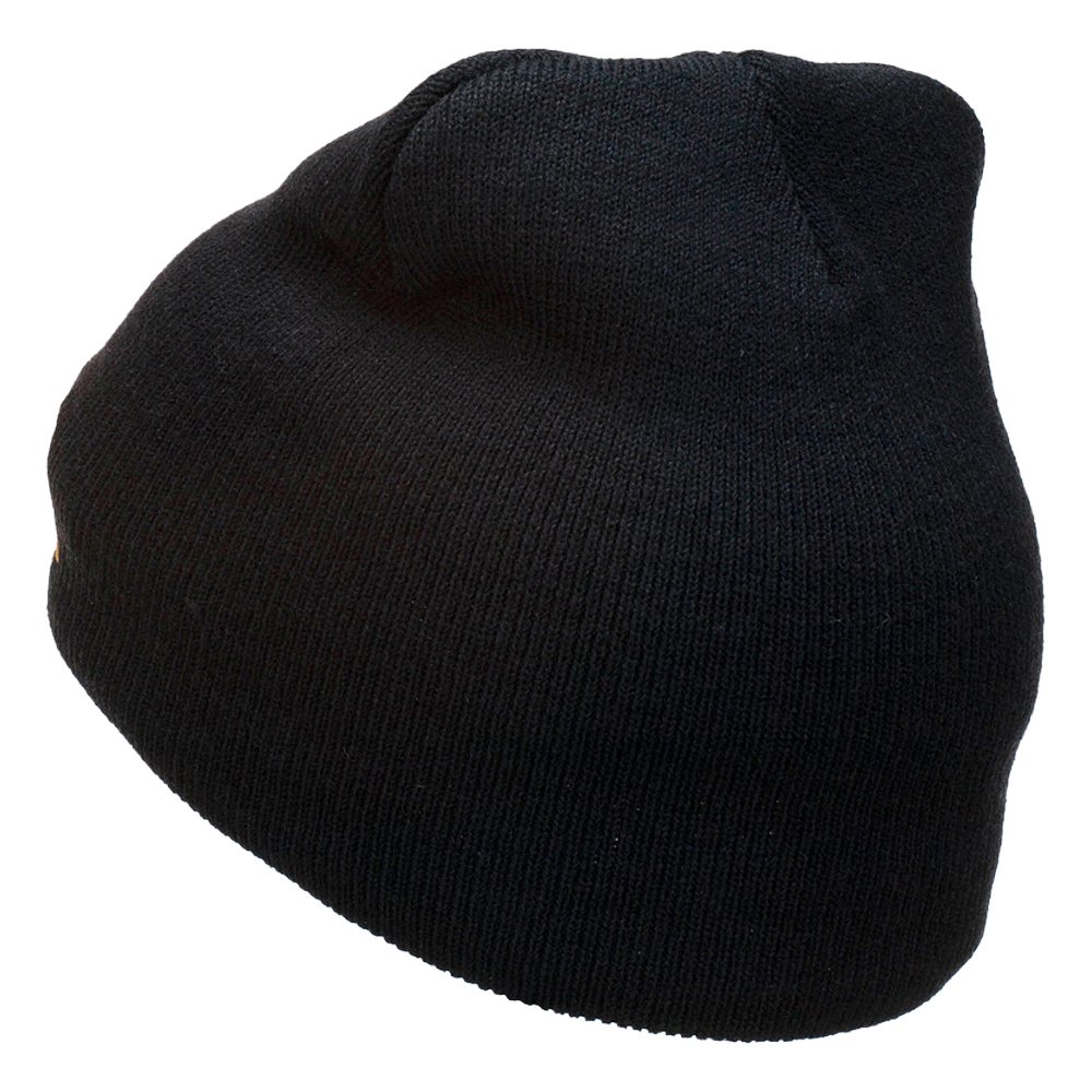 Admiral Embroidered Short Beanie for Men & Women - Winter Warm Knit Hat with Embroidered Logo - Perfect for Skiing, Snowboarding & Outdoor Activities