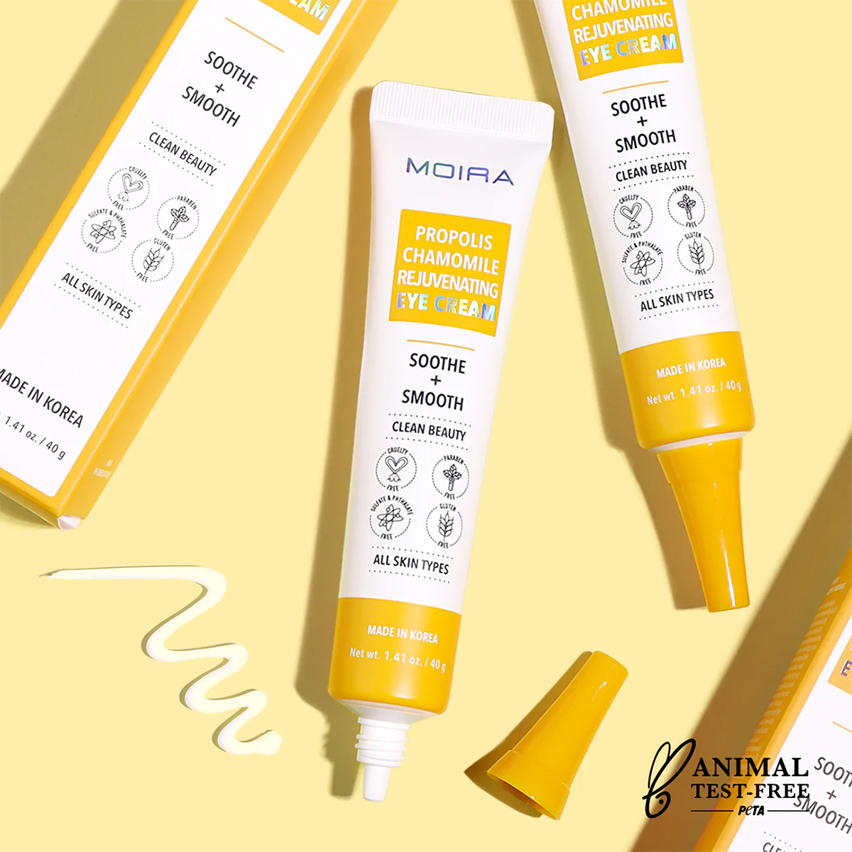Best Propolis Chamomile Rejuvenating Eye Cream for Dark Circles & Wrinkles - Soothing & Anti-Aging Eye Treatment for Day & Night Use