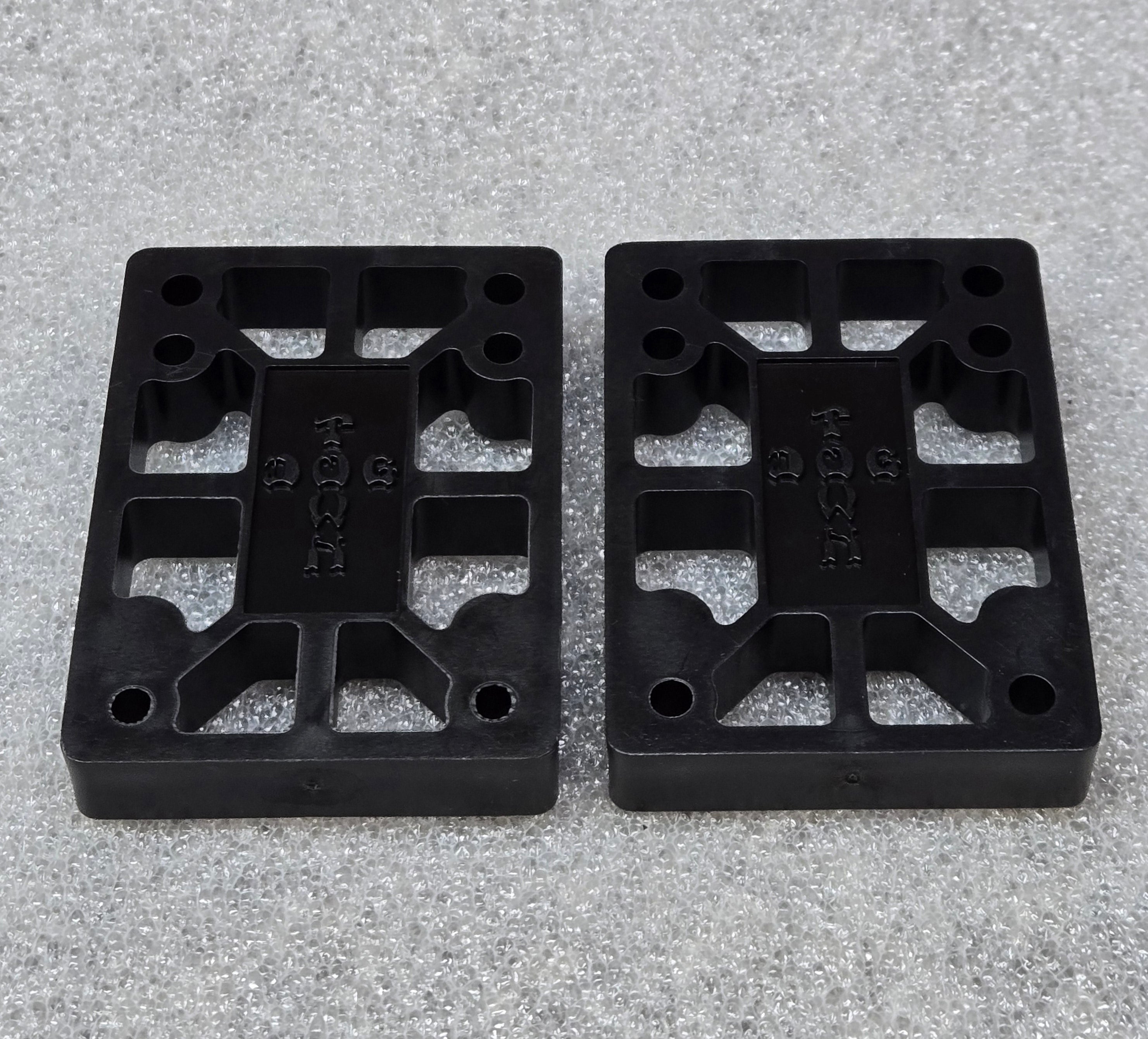 Dogtown 1/2 Inch Skateboard Riser Pads - Shock Absorbing Black PU Pads for Smooth Riding & Board Protection | Perfect for Street Skating & Tricks