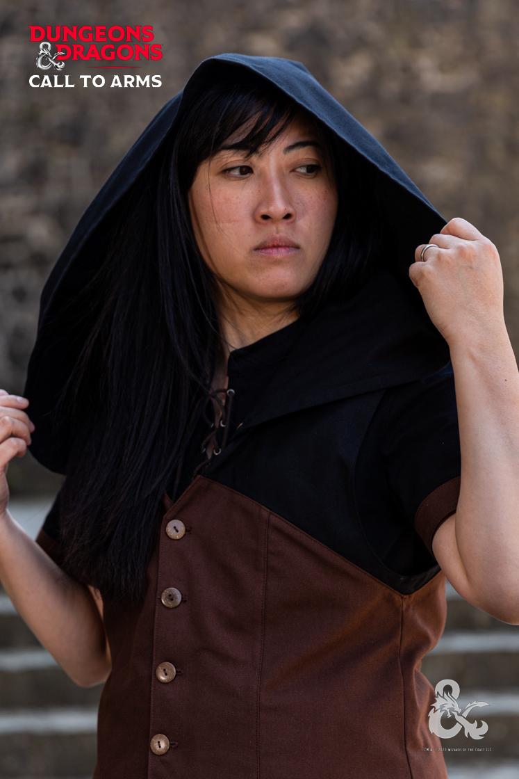 Dungeons & Dragons Rogue Costume Set - Dark Black & Brown Outfit for Cosplay, LARP & Fantasy Roleplaying Games | Perfect for Halloween, Conventions & D&D Adventures