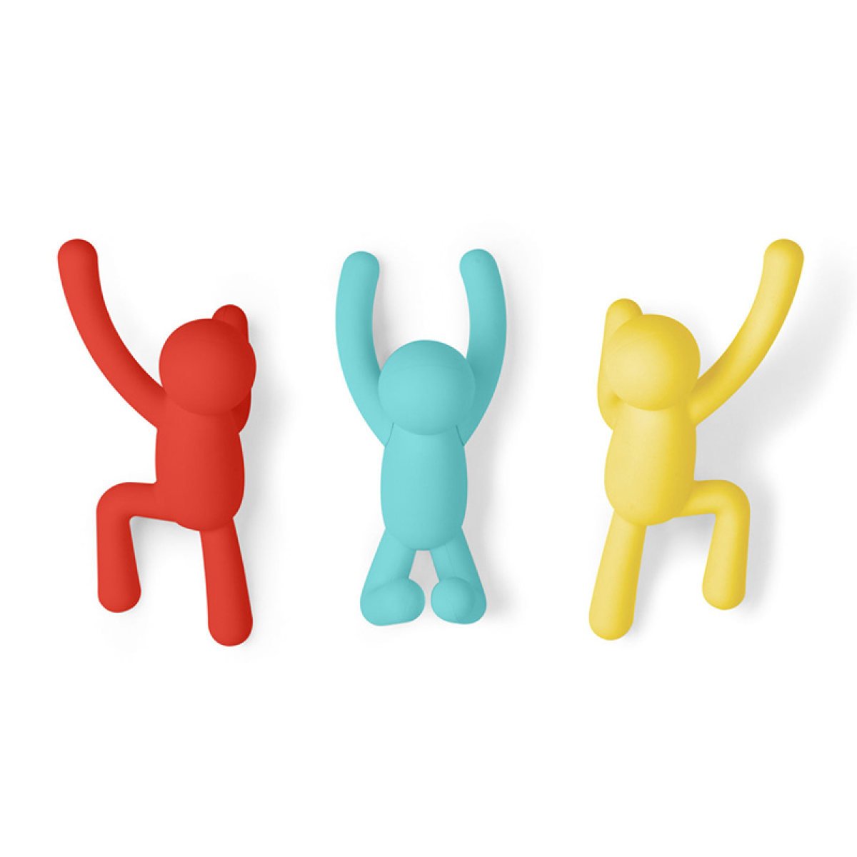 LUYIYI Decorative Cartoon Coat Hook Wall Hanger - Cute & Creative Home Organization (Red, Blue, Yellow) - Perfect for Entryway, Bedroom, Bathroom & Kids Room Decor