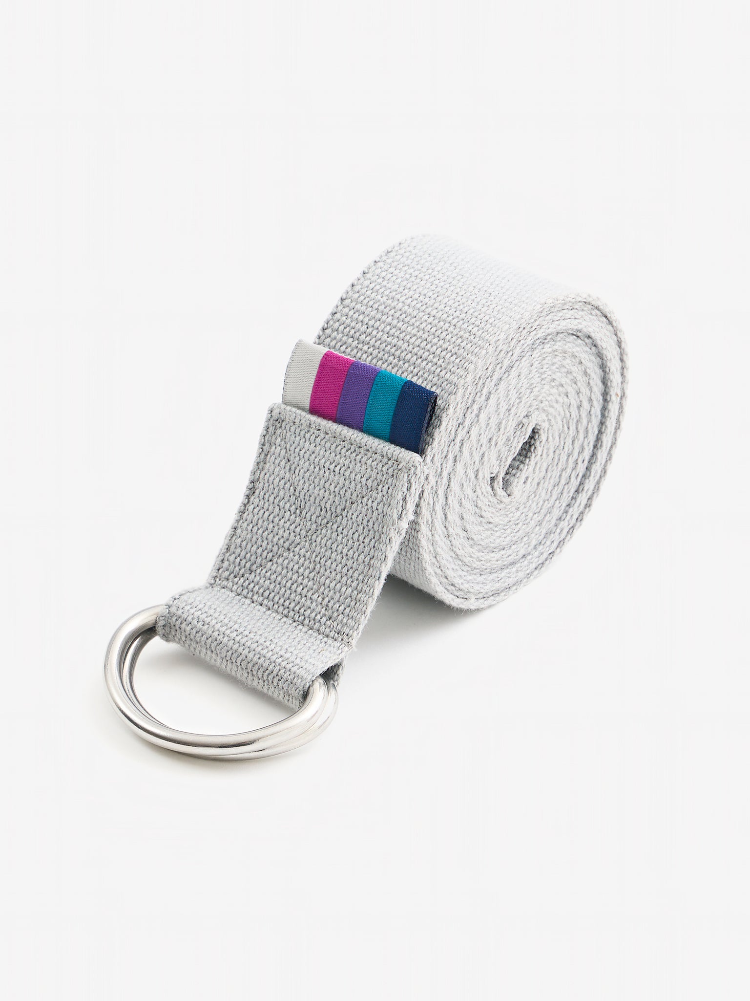 Organic Cotton D-Ring Yoga Belt for Stretching & Flexibility | Premium Yoga Accessory for Home & Studio Practice | Eco-Friendly & Comfortable