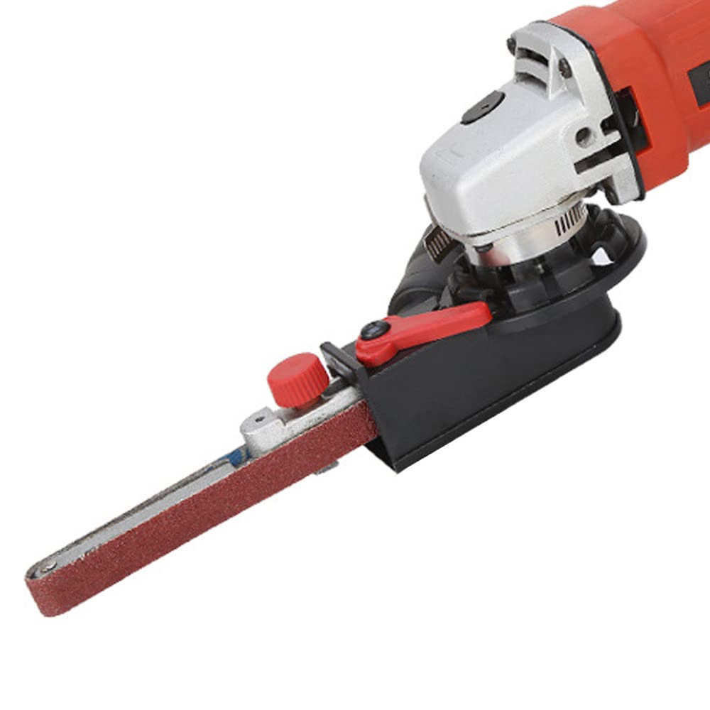 115mm & 125mm Sanding Belt Adapter for Angle Grinder - Mini DIY Belt Sander Kit with Bandfile - Perfect for Woodworking, Metal Polishing & DIY Home Projects