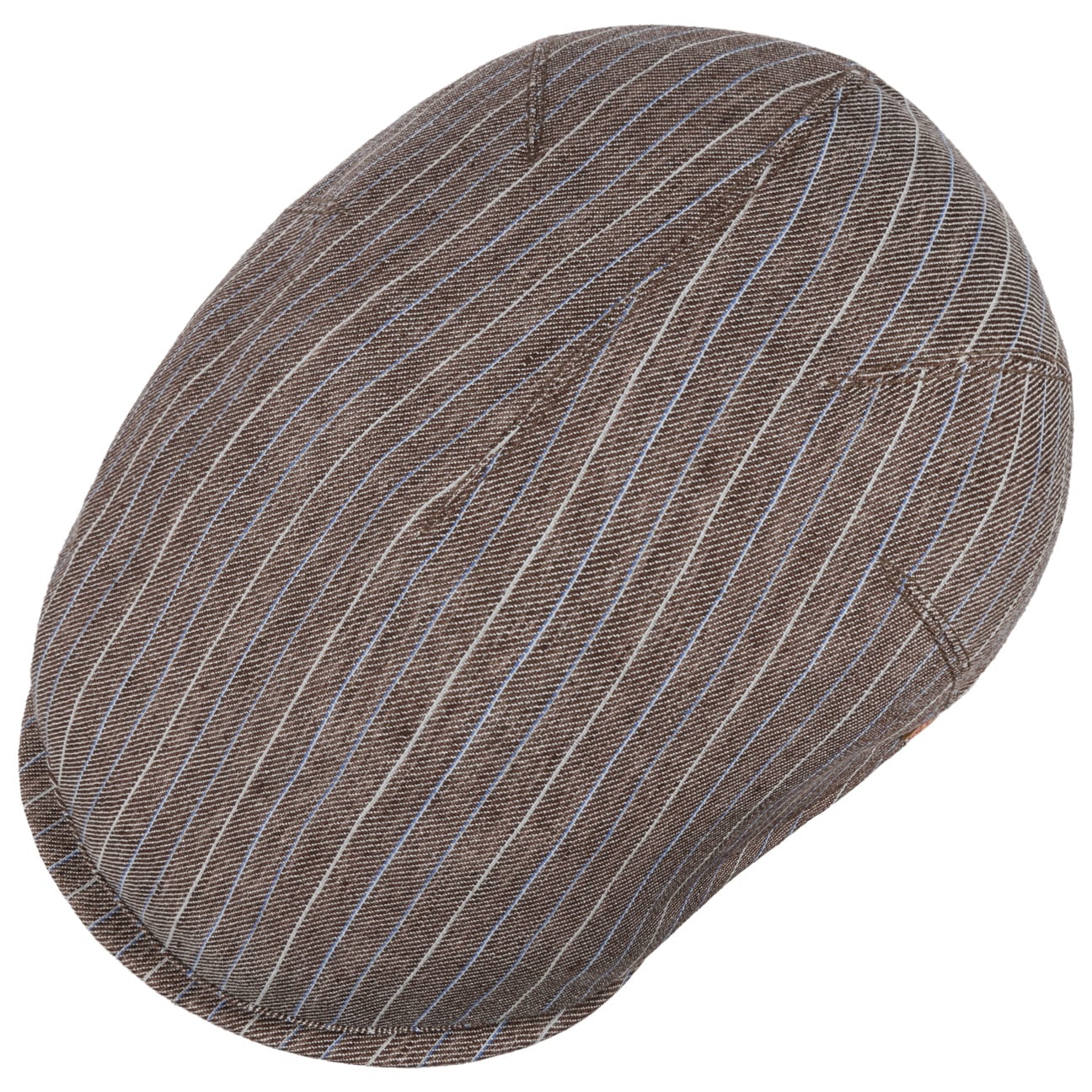 Mayser Sidney Paros Striped Flat Cap for Men - Classic Wool Hat for Casual & Outdoor Wear | Perfect for Golf, Hiking & Everyday Fashion