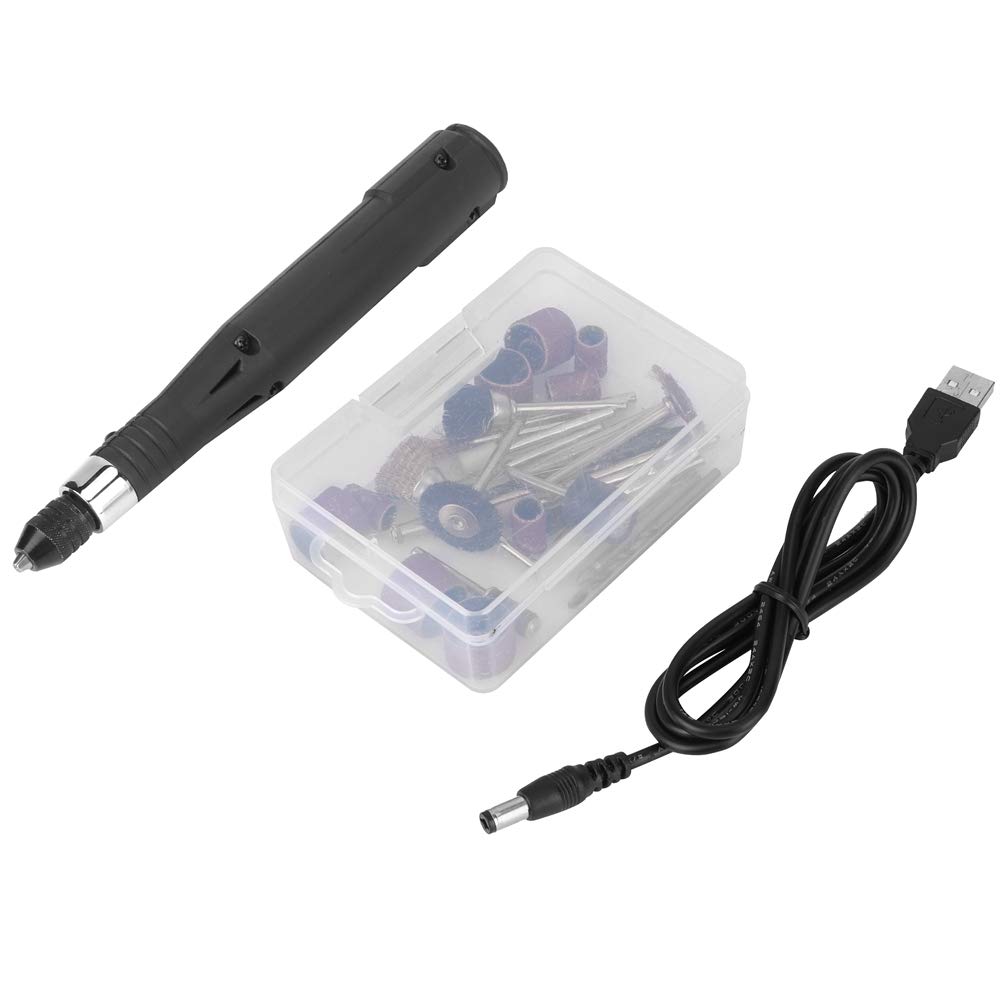 Electric Mini Drill & Grinder Pen - Portable Rotary Tool Kit 5000-15000 RPM with 5V 2A Power - Perfect for DIY Crafts, Jewelry Making, Wood Carving, Metal Engraving & Home Repairs