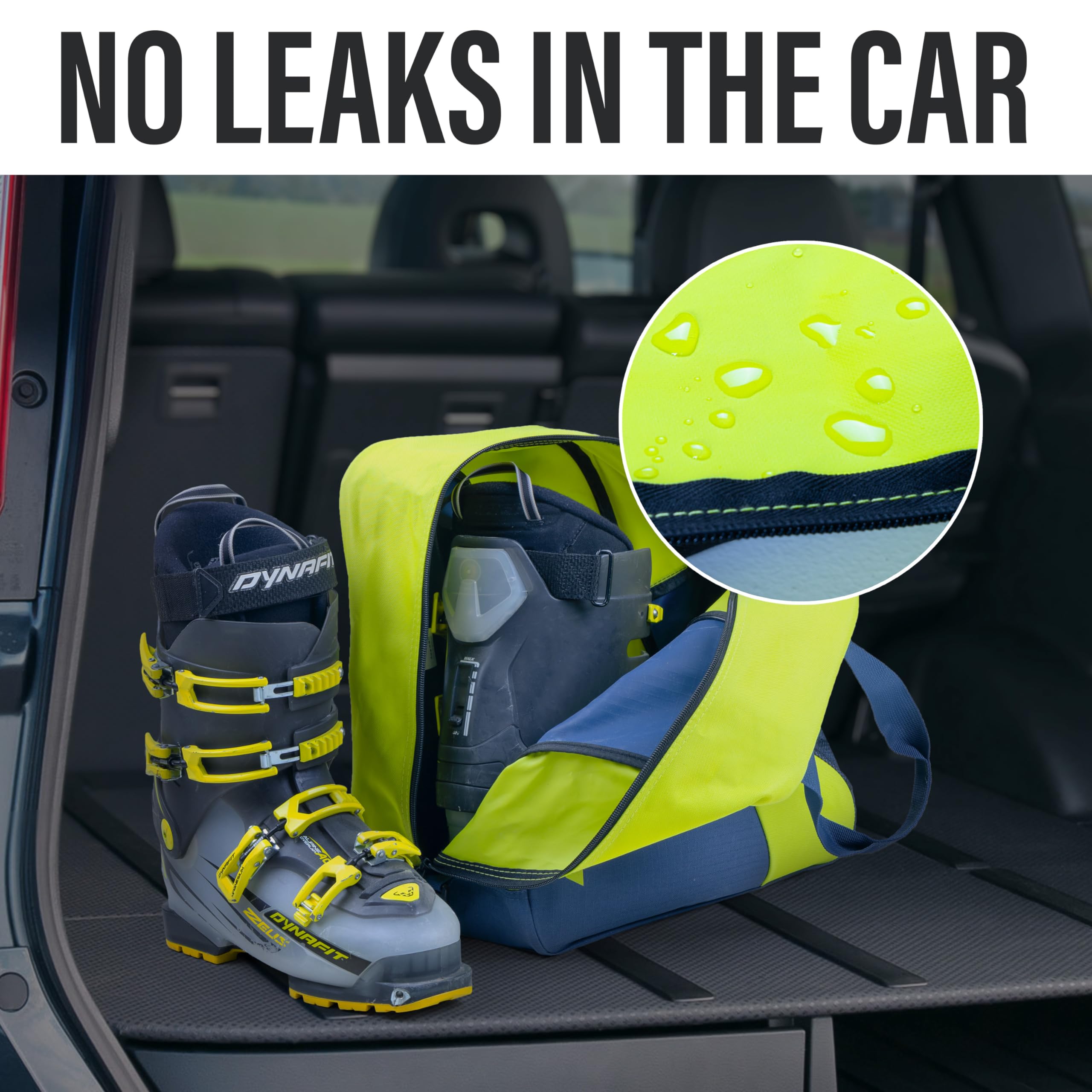 **Durable Ski Bag & Boot Bag Combo for Air Travel - Lightweight Unpadded Snow Ski Bag Fits Skis Up to 180cm - Perfect for Winter Sports & Ski Trips**