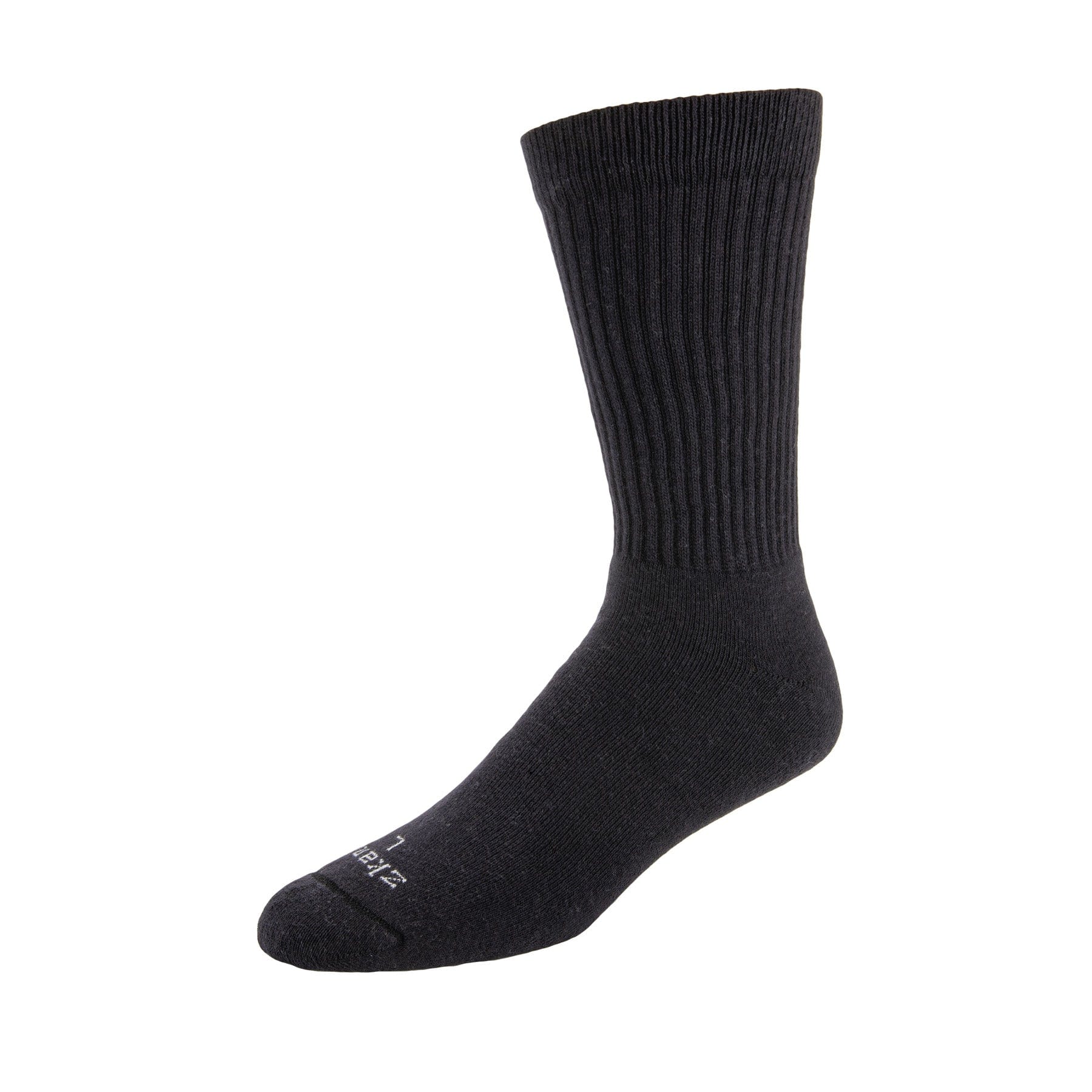 Aspire Cushioned Organic Cotton Crew Socks for Men & Women - Soft Breathable Black Ankle Socks - Perfect for Running, Hiking & Everyday Comfort
