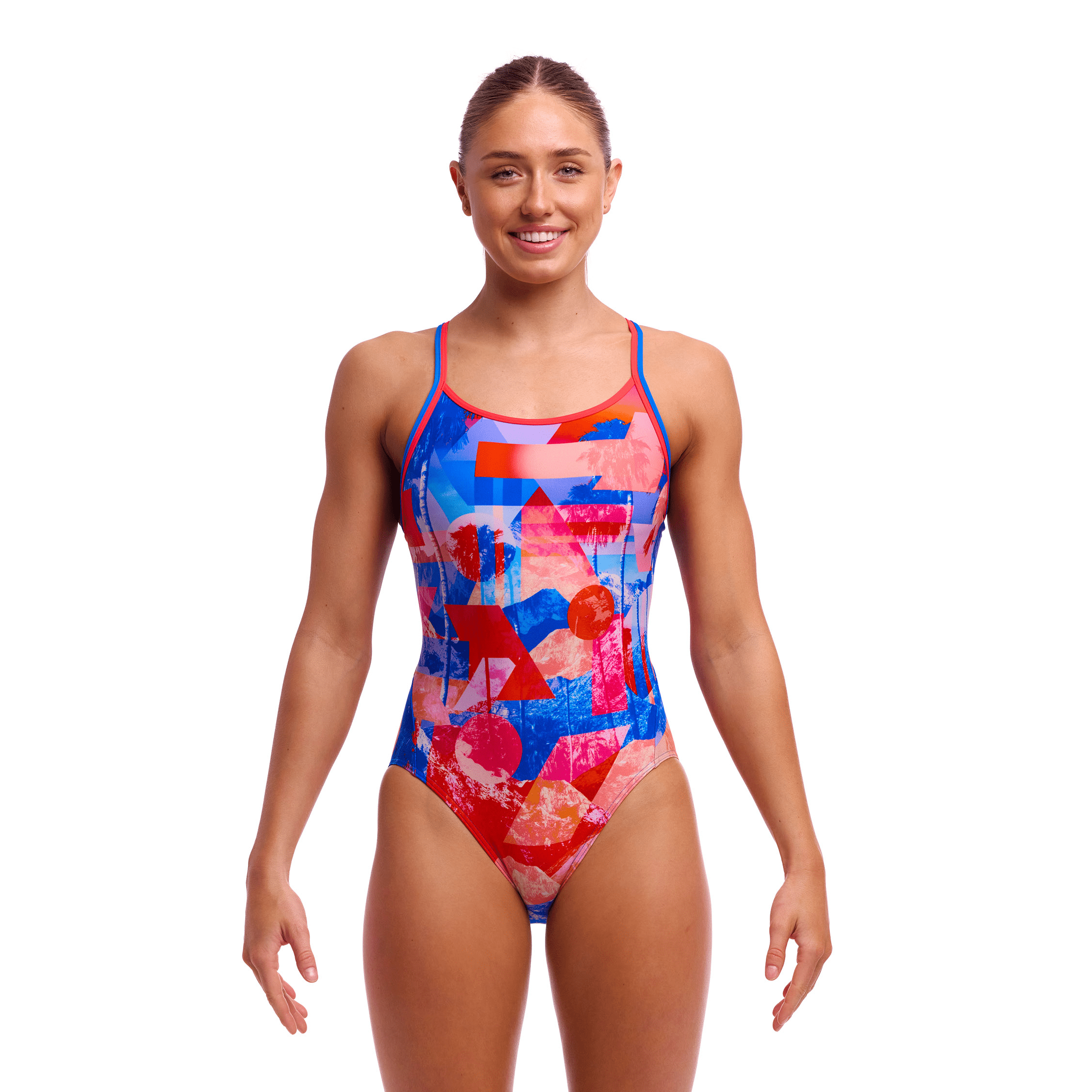 Funkita Miss Adventure Diamond Back Women's One Piece Swimsuit - Stylish & Comfortable for Swimming, Beach, Pool & Water Sports