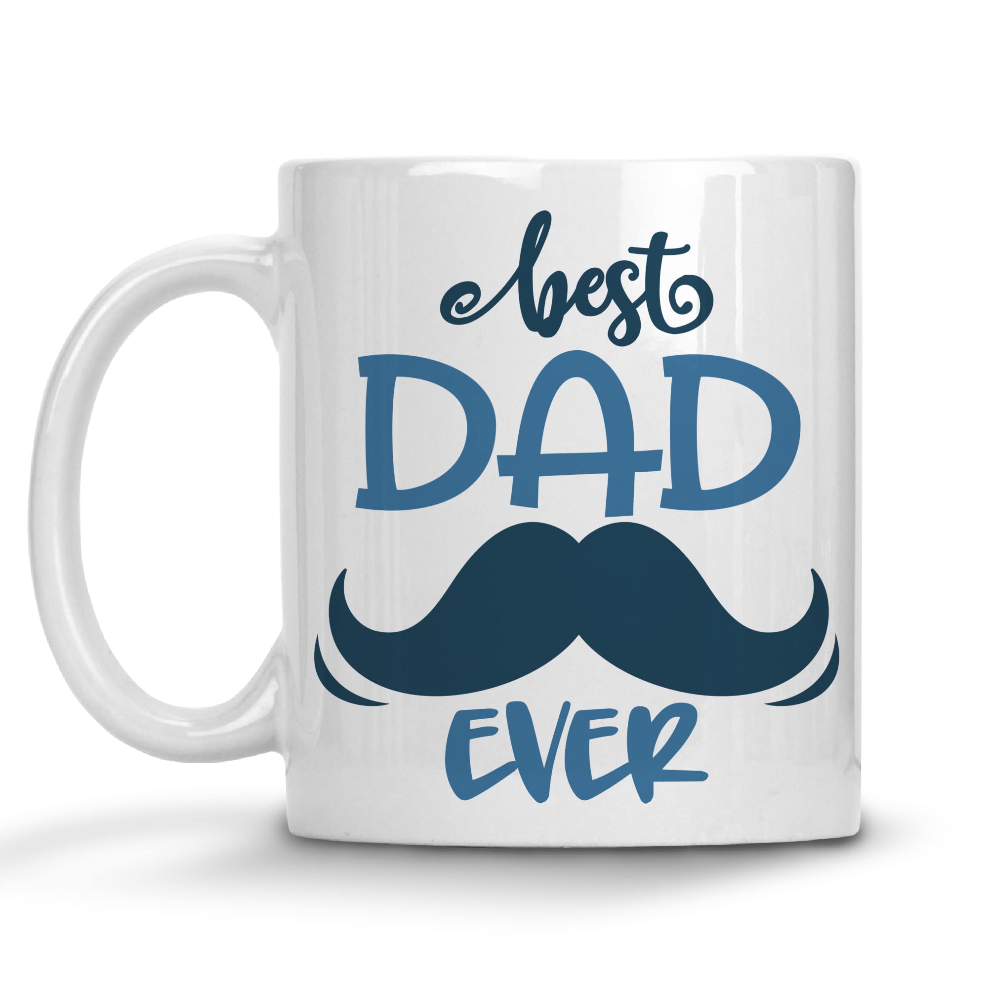 Best Dad Ever Coffee Mug - Funny & Heartwarming Gift for Father's Day, Birthday, Christmas - Perfect for Office, Home & Travel Use