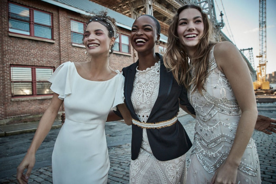 BHLDN Harrow Gown - Elegant Lace Wedding Dress for Bride, A-Line Silhouette with Long Sleeves | Perfect for Church Ceremony, Garden Wedding & Formal Events