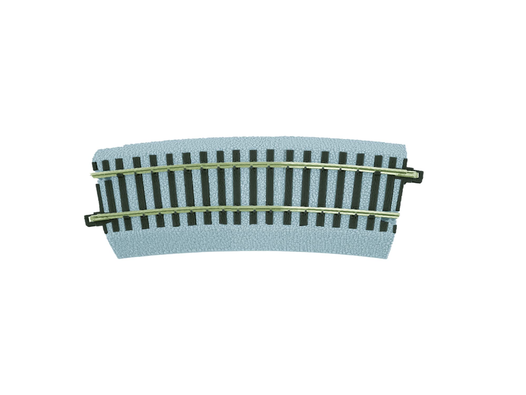 LNL49892 S AF FasTrack R27 Half Curve Bulk - High-Quality Model Train Track for Realistic Layouts | Perfect for HO Scale Train Sets and DIY Scenery Projects