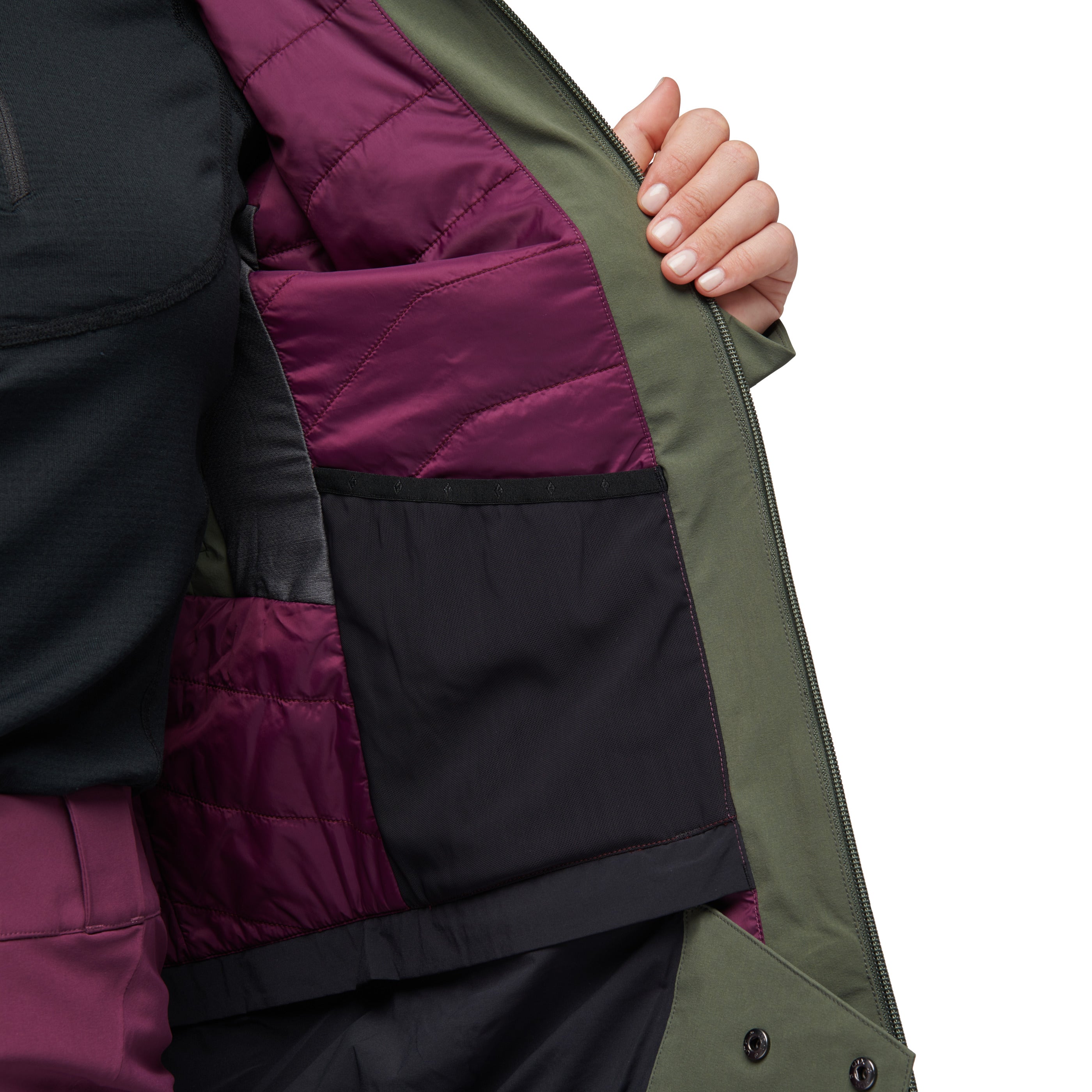 Women's Waterproof Insulated Winter Jacket - Windproof & Stretchable Shell for Outdoor Activities, Hiking & Skiing