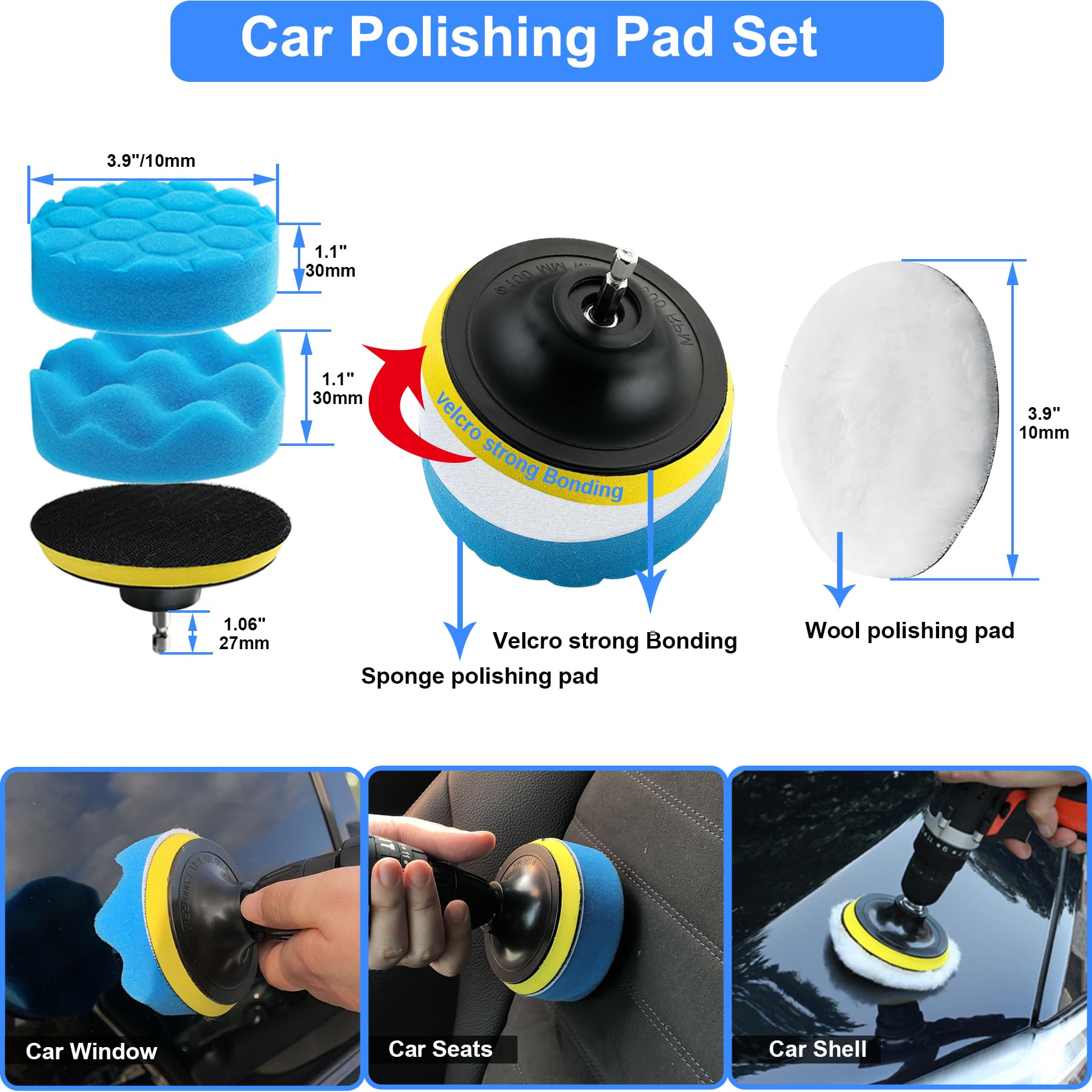27Pcs Car Wash Cleaning Kit with Foam Gun - Auto Detailing Supplies & Tools Set with Wheel Drill Brush - Car Polishing Kit for Interior & Exterior - Perfect for DIY Car Washing, Detailing and Maintenance