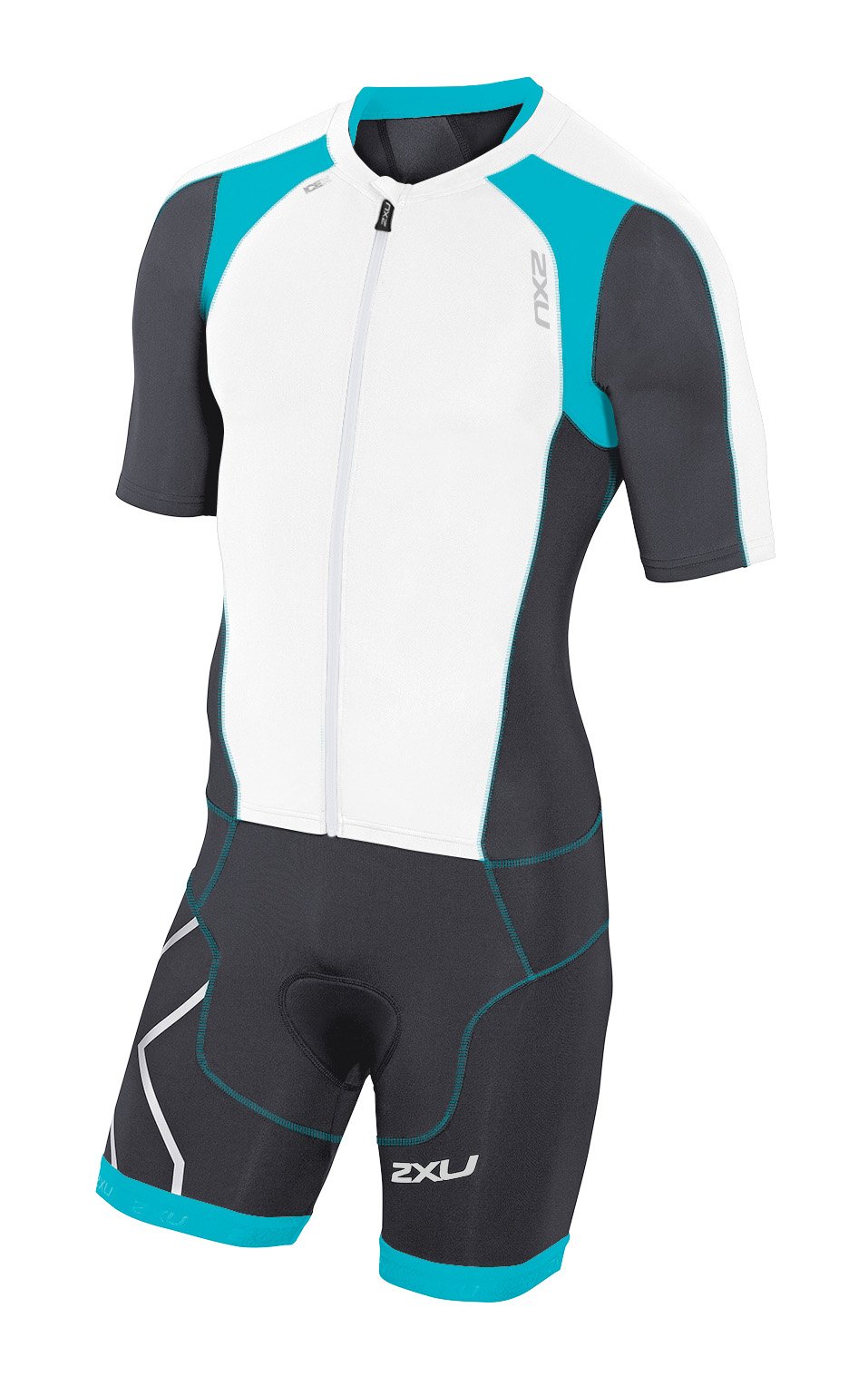 2XU Men's Compression Sleeved Full Zip Suit - High Performance Running & Cycling Gear for Athletes - Perfect for Marathon Training, Triathlons & Cold Weather Workouts