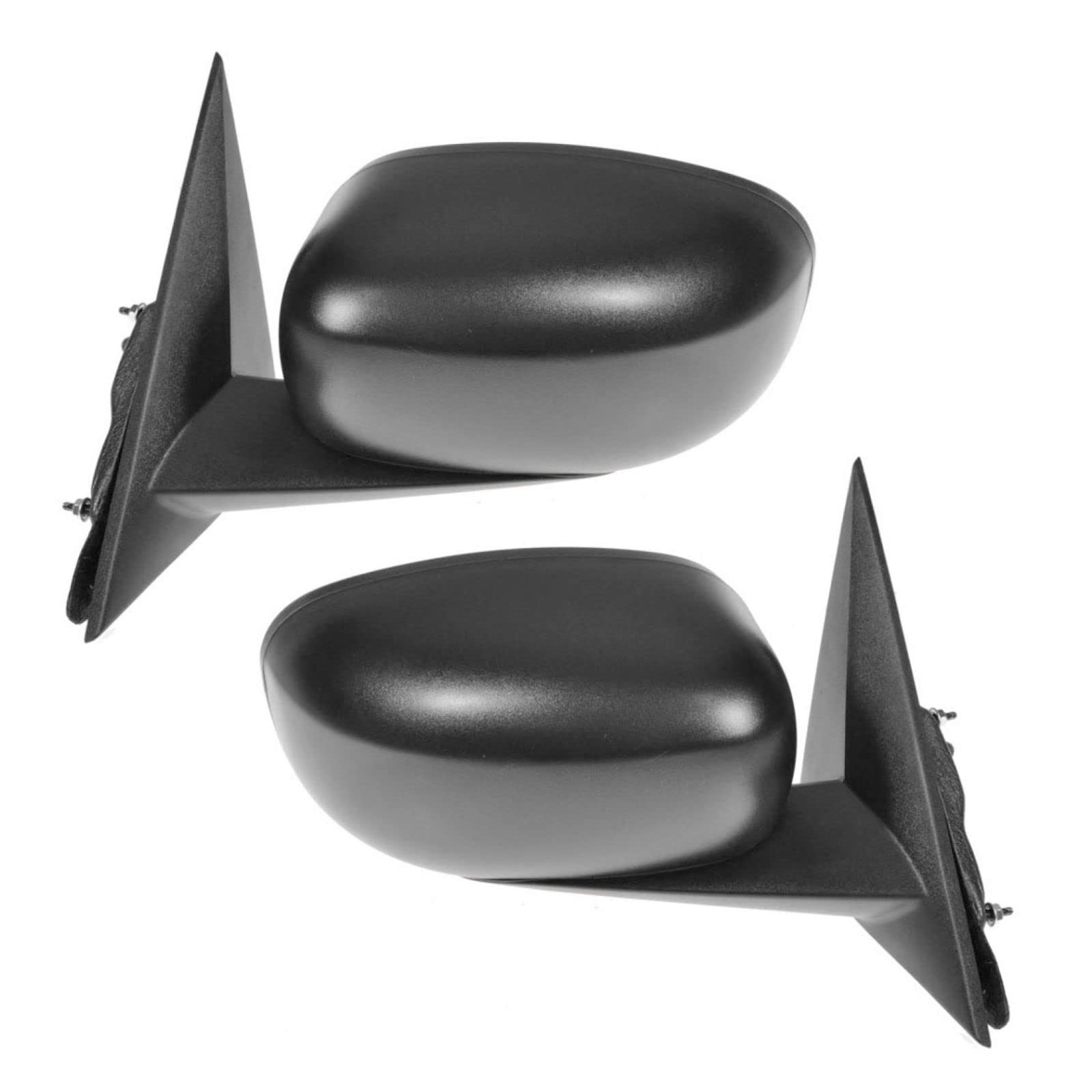 Black Textured Power Mirrors - Left & Right Pair Set for Dodge 300 Magnum | Replacement Side View Mirrors for Enhanced Visibility & Style | Perfect for Off-Roading, Towing & Daily Driving