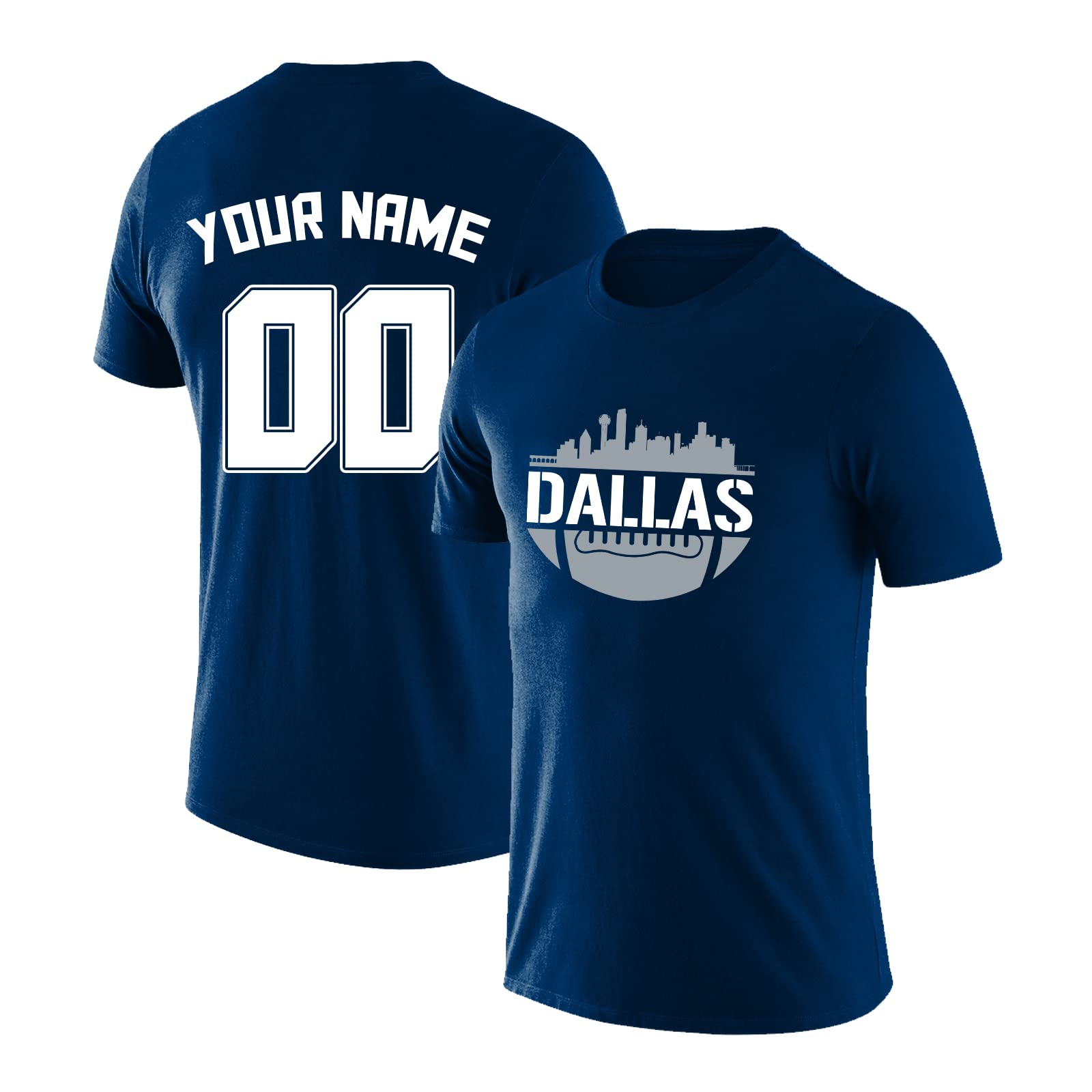 Custom Football Team Shirts for Men - Personalized Fan Gift for Game Day