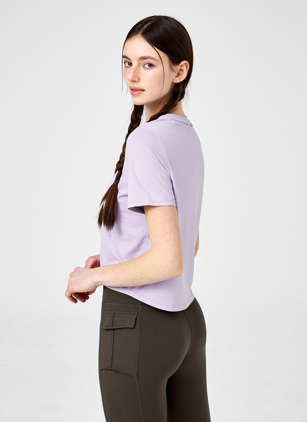1+1 Ice Feather Light 2.0 Crop Short Sleeve Tops for Women - Summer Casual Wear for Yoga, Beach, and Everyday Outfits