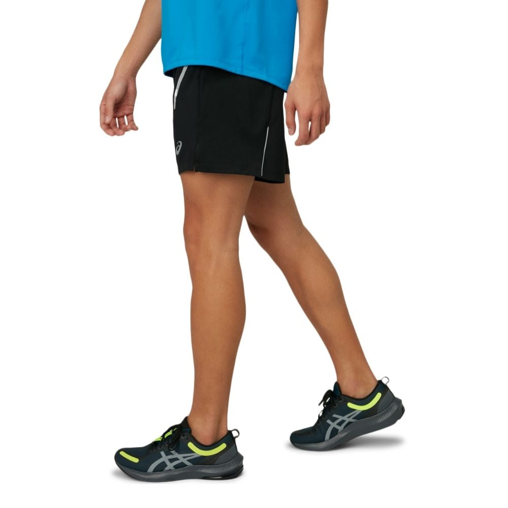 ASICS Men's Lite-Show Reflective Running Shorts - Lightweight, Breathable & Moisture-Wicking for Night Jogging & Gym Workouts