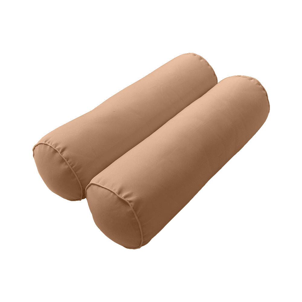 Prolinemax SLIPCOVER ONLY - S3 Outdoor Daybed Mattress Bolster Backrest Cushion Covers with Piped Trim for Twin-XL Size (AD104) - Perfect for Patio, Poolside & Garden Furniture Protection