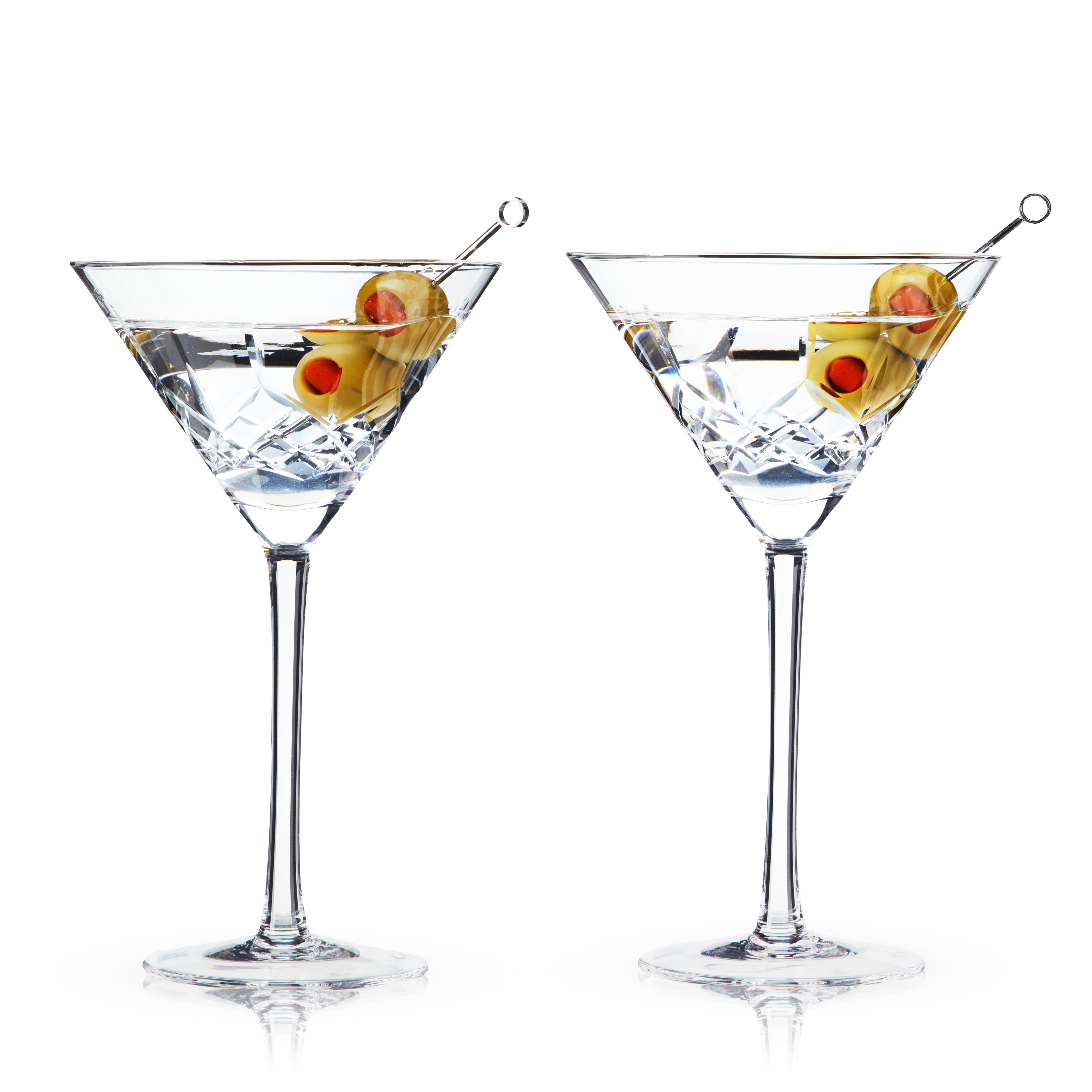 Premium Admiral Crystal Martini Glasses Set of 4 - Elegant Cocktail Glasses for Martinis, Cosmopolitans & Margaritas - Perfect for Home Bars, Dinner Parties & Romantic Date Nights