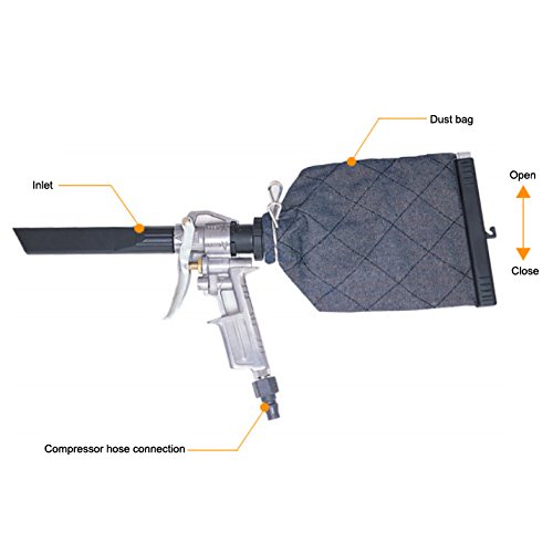 High-Powered Air Vacuum Dust Suction Cleaner Gun for Home, Office & Workshop - Perfect for Cleaning Electronics, Keyboards, Cars & Hard-to-Reach Areas