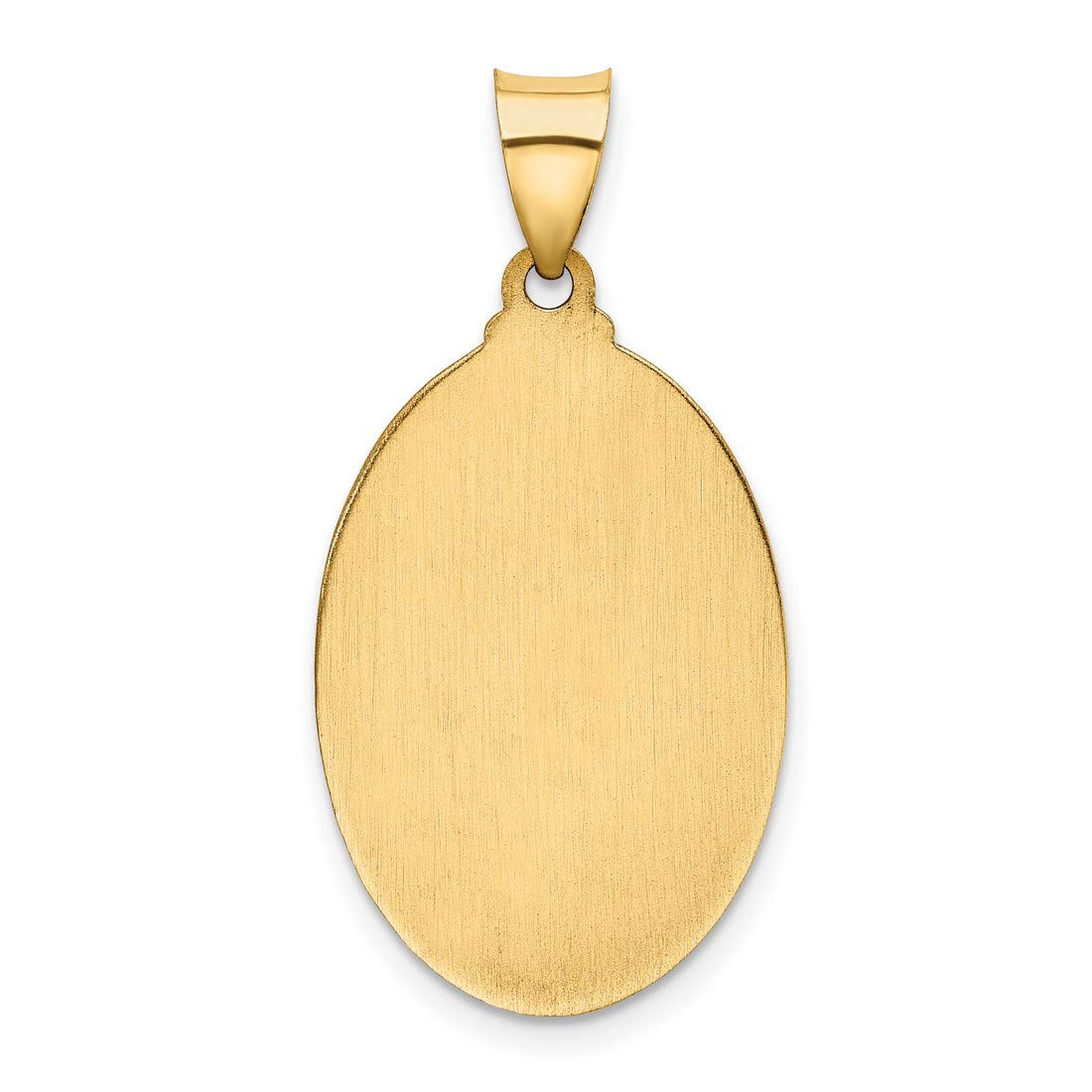 14K Gold Hollow Saint Christopher Medal Pendant - Religious Jewelry for Protection & Travel Blessings - Perfect for Gifts, Necklaces & Everyday Wear