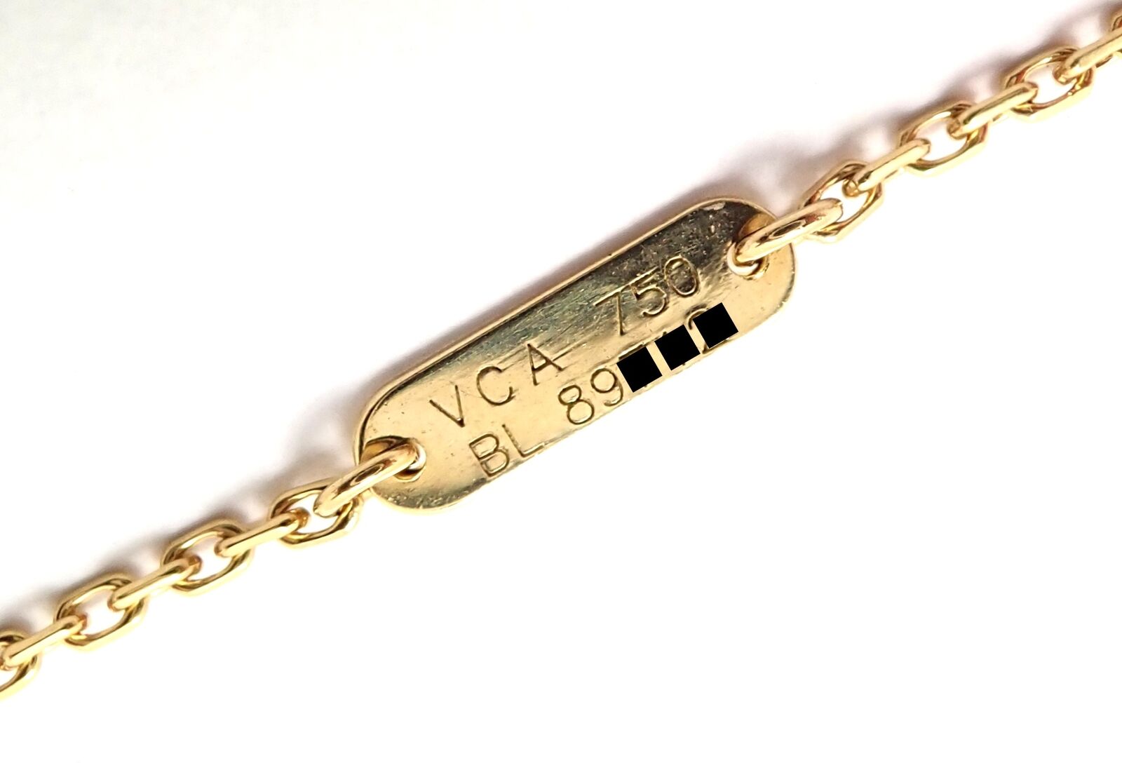 Authentic Van Cleef & Arpels 18k Yellow Gold Diamond Button Pendant Necklace for Women - Luxury Jewelry Gift for Anniversary, Birthday & Special Occasions
