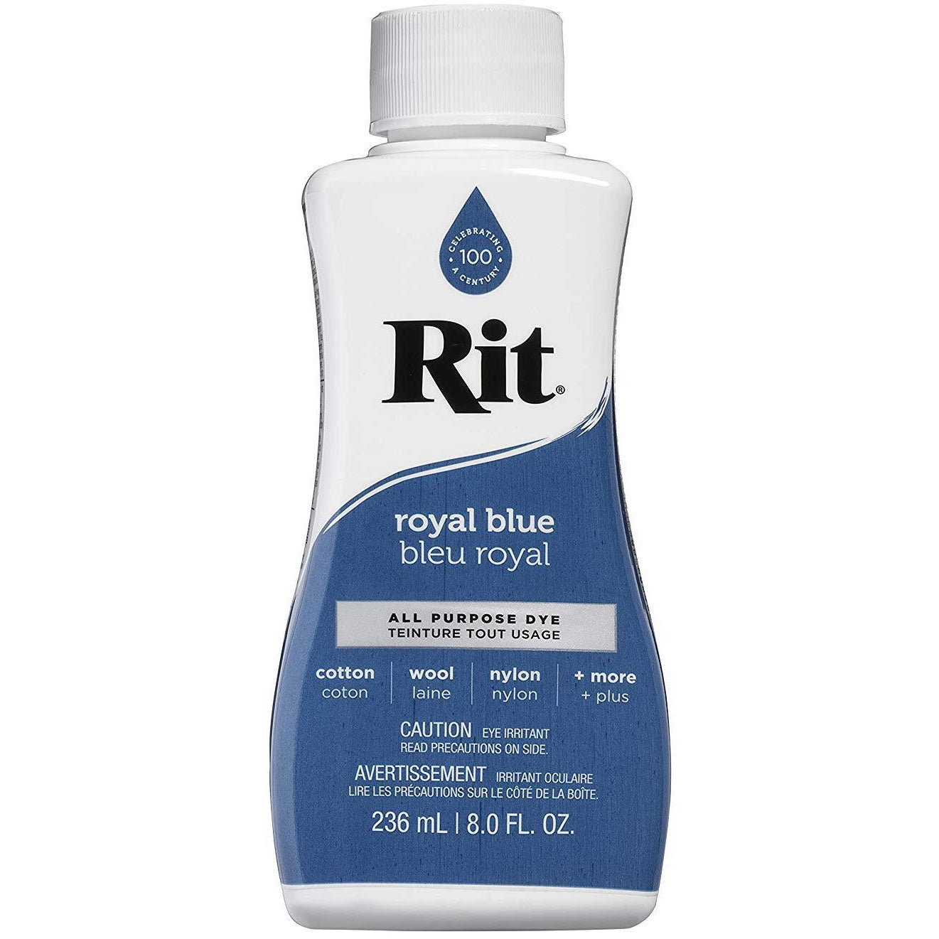 RIT All-Purpose Liquid Fabric Dye - 8 Fl. Oz (237ml) for Clothes, Shoes & Home Decor - Perfect for DIY Projects, Tie-Dye & Fabric Restoration